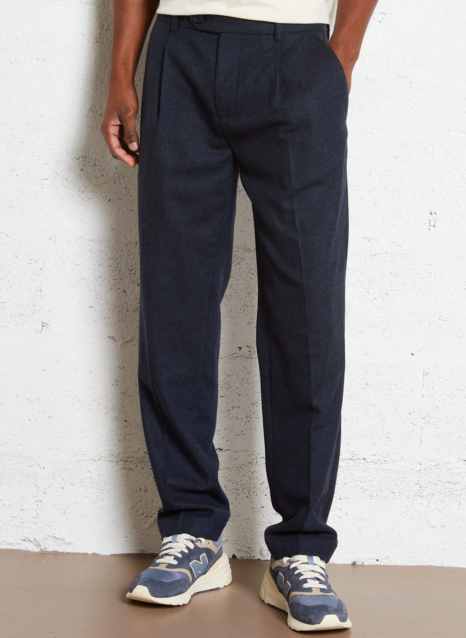 Pantalon straight-fit Bleu ALBERTO