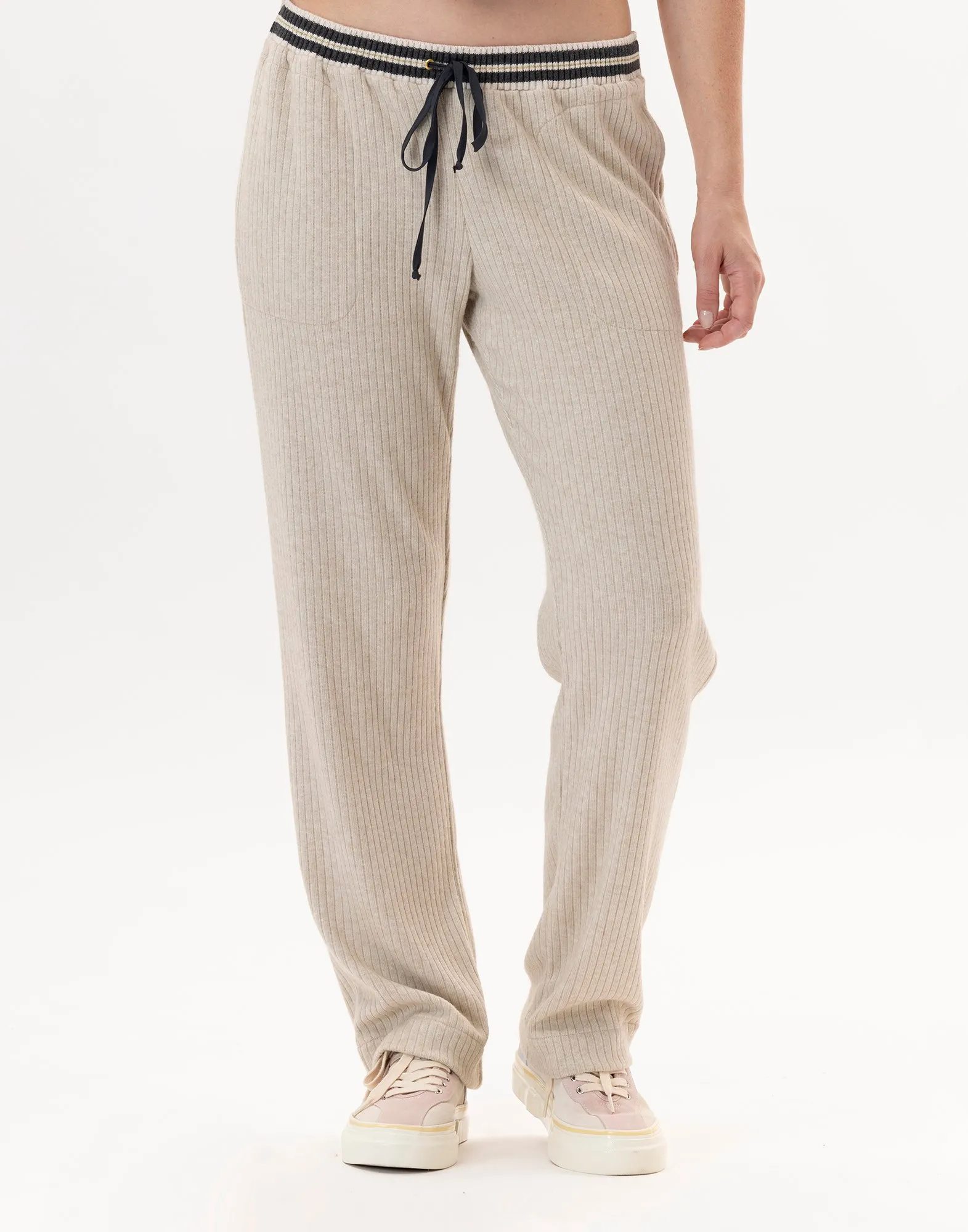 Pantalon en maille tricot Beige ESMEE 880