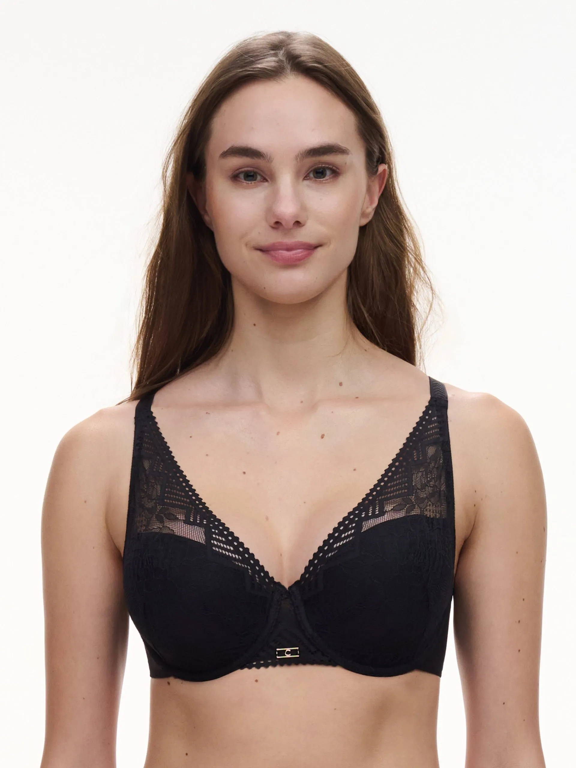 Soutien-gorge spacer plongeant en dentelle Noir ORIGINS
