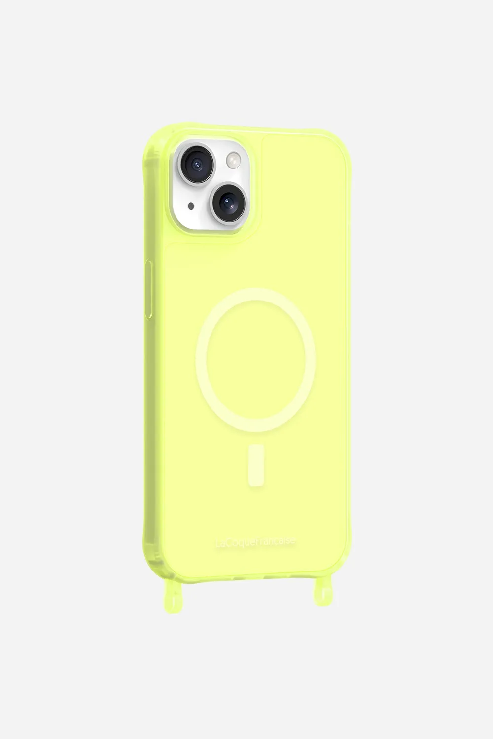 Coque de téléphone magsafe avec anneaux pour iphone 13 Jaune