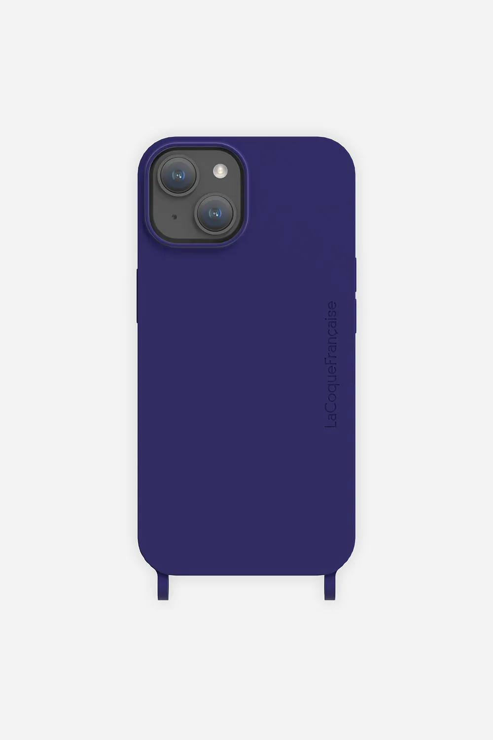 Coque de téléphone soft touch avec anneaux pour iphone 14 plus Bleu
