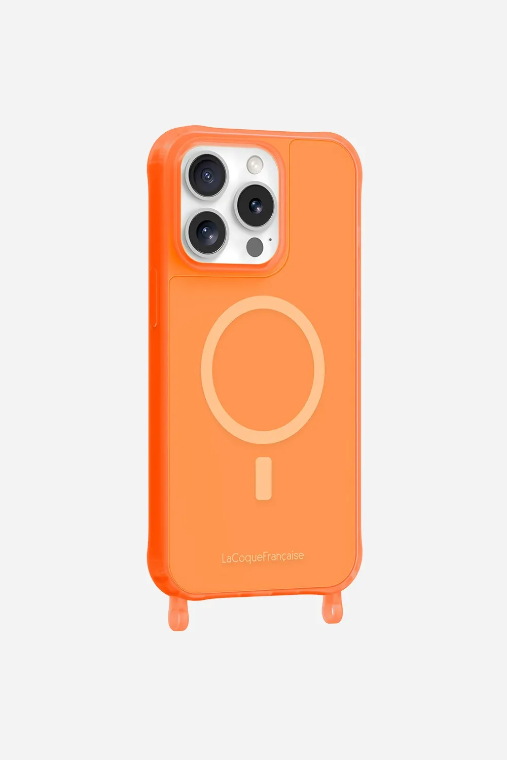 Coque de téléphone magsafe avec anneaux pour iphone 14 pro Orange
