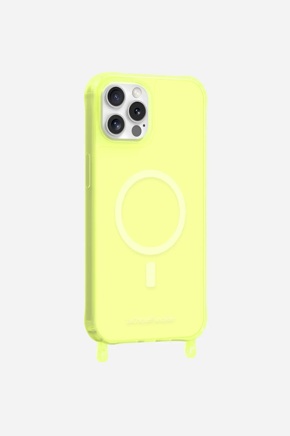 Coque de téléphone magsafe avec anneaux pour iphone 12 / 12 pro Jaune