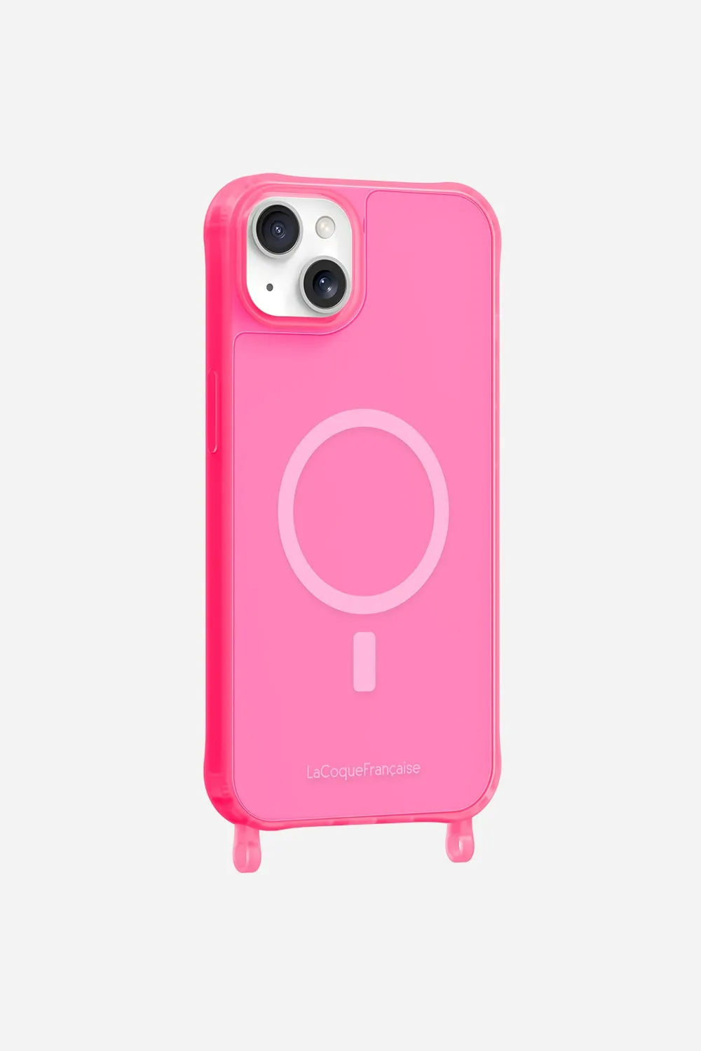 Coque de téléphone magsafe avec anneaux pour iphone 15 plus Rose