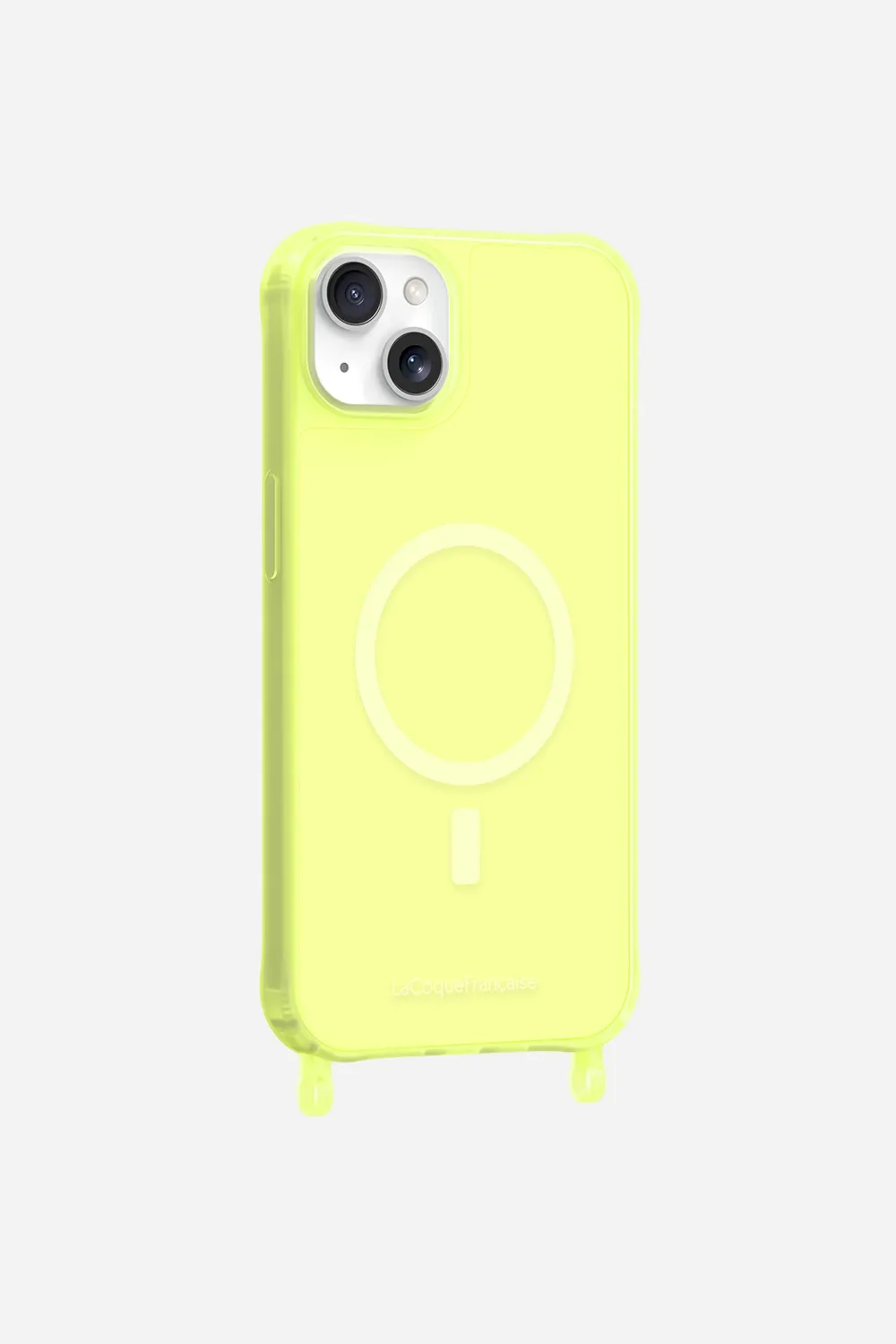 Coque de téléphone magsafe avec anneaux pour iphone 14 plus Jaune