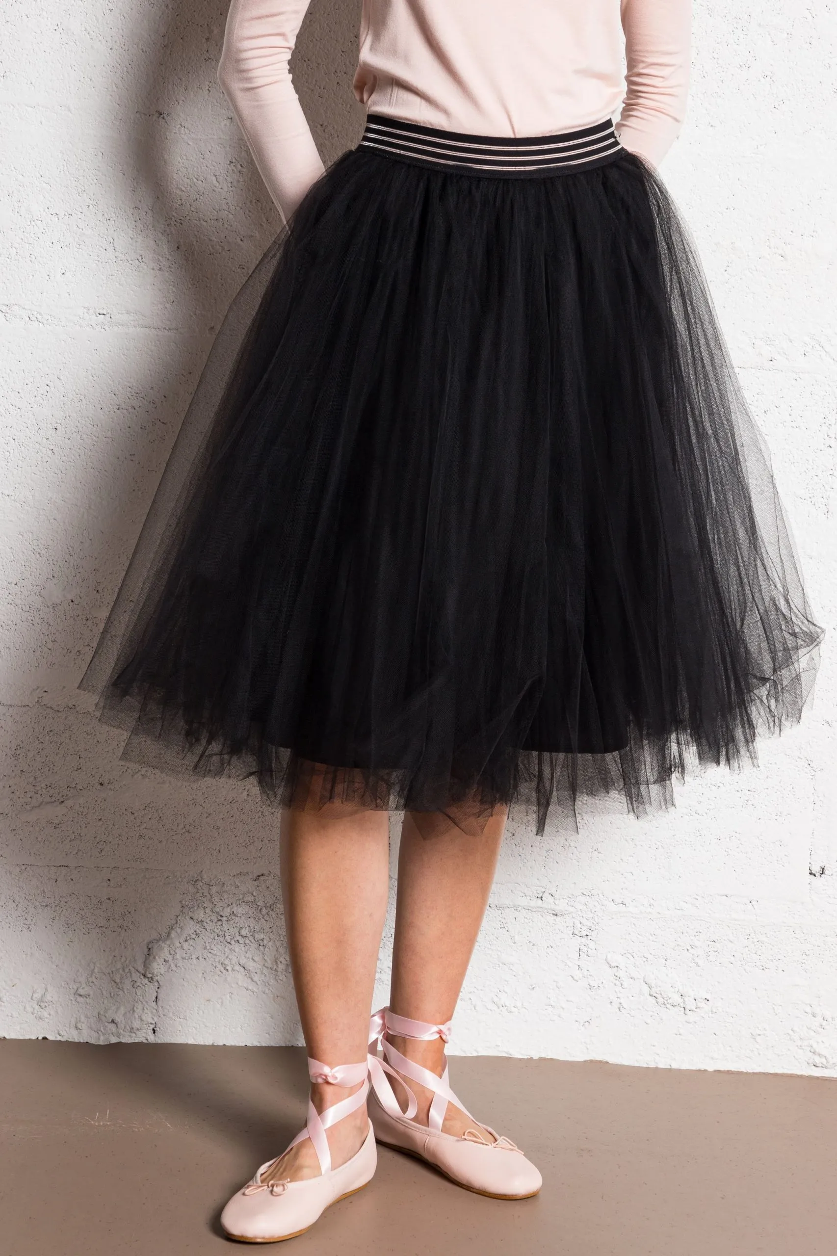 Jupon en tulle Noir