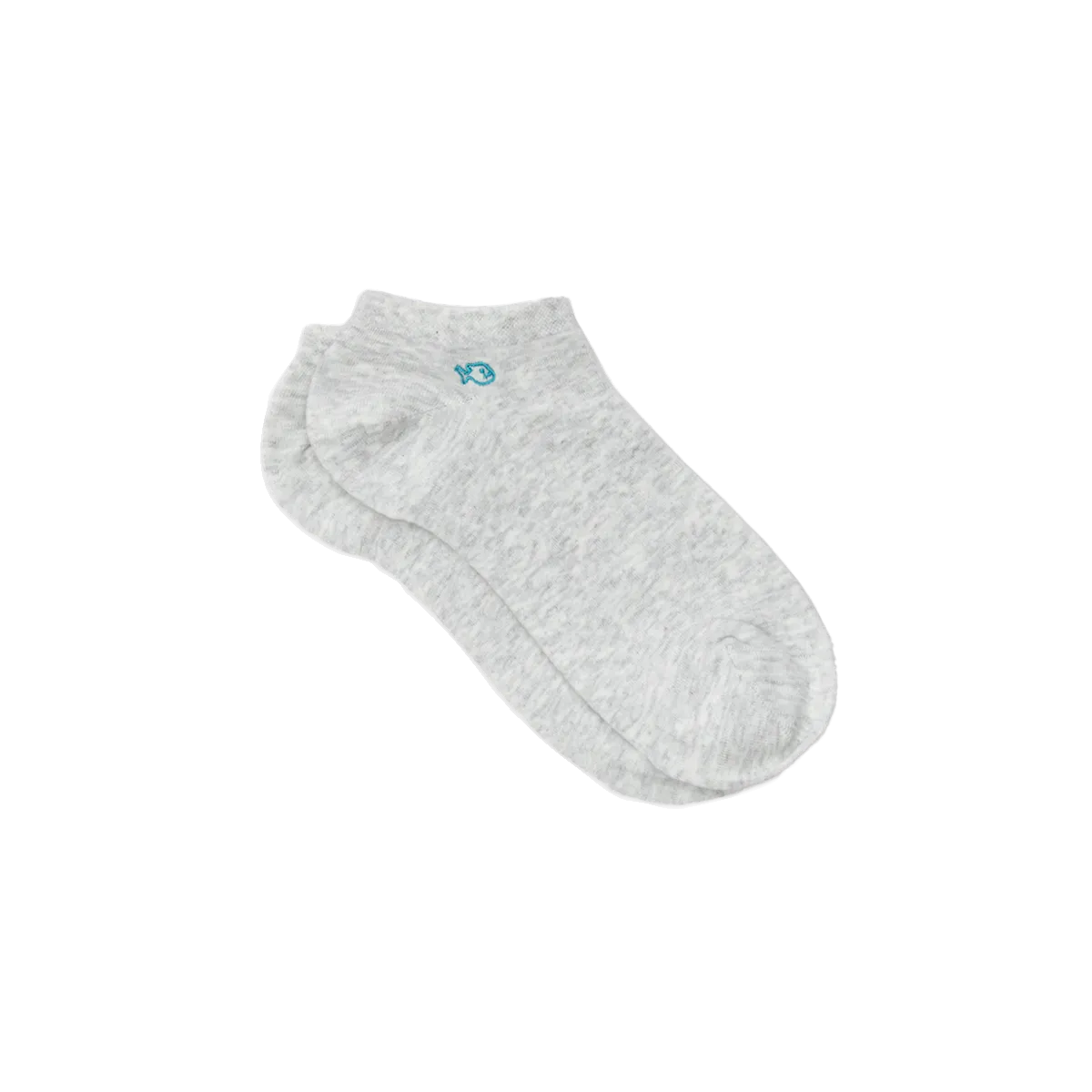 Socquettes en coton peigné unies Gris GRIS CLAIR CHINÉ