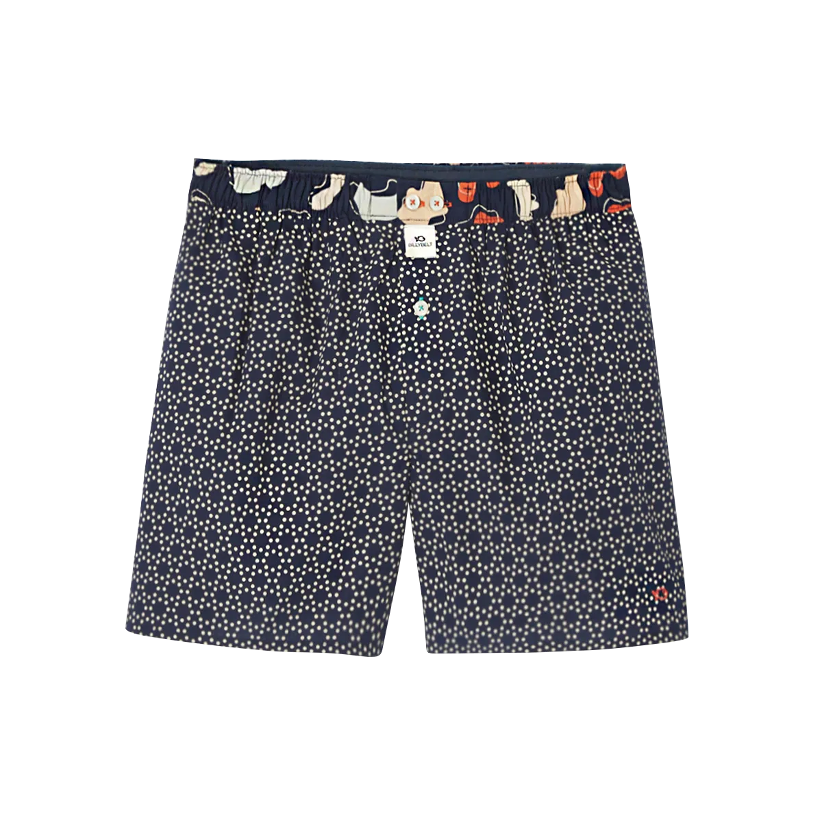 Caleçon en coton biologique Bleu DOTS CIRCLE