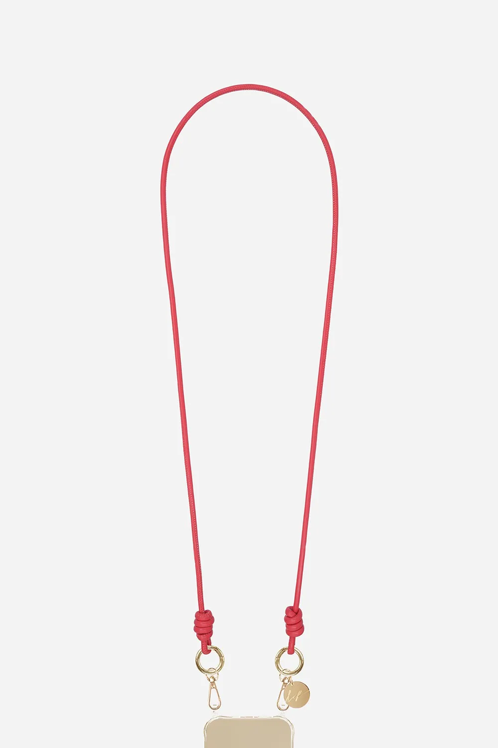 Lanière de téléphone en cuir vegan Rouge NOLAN