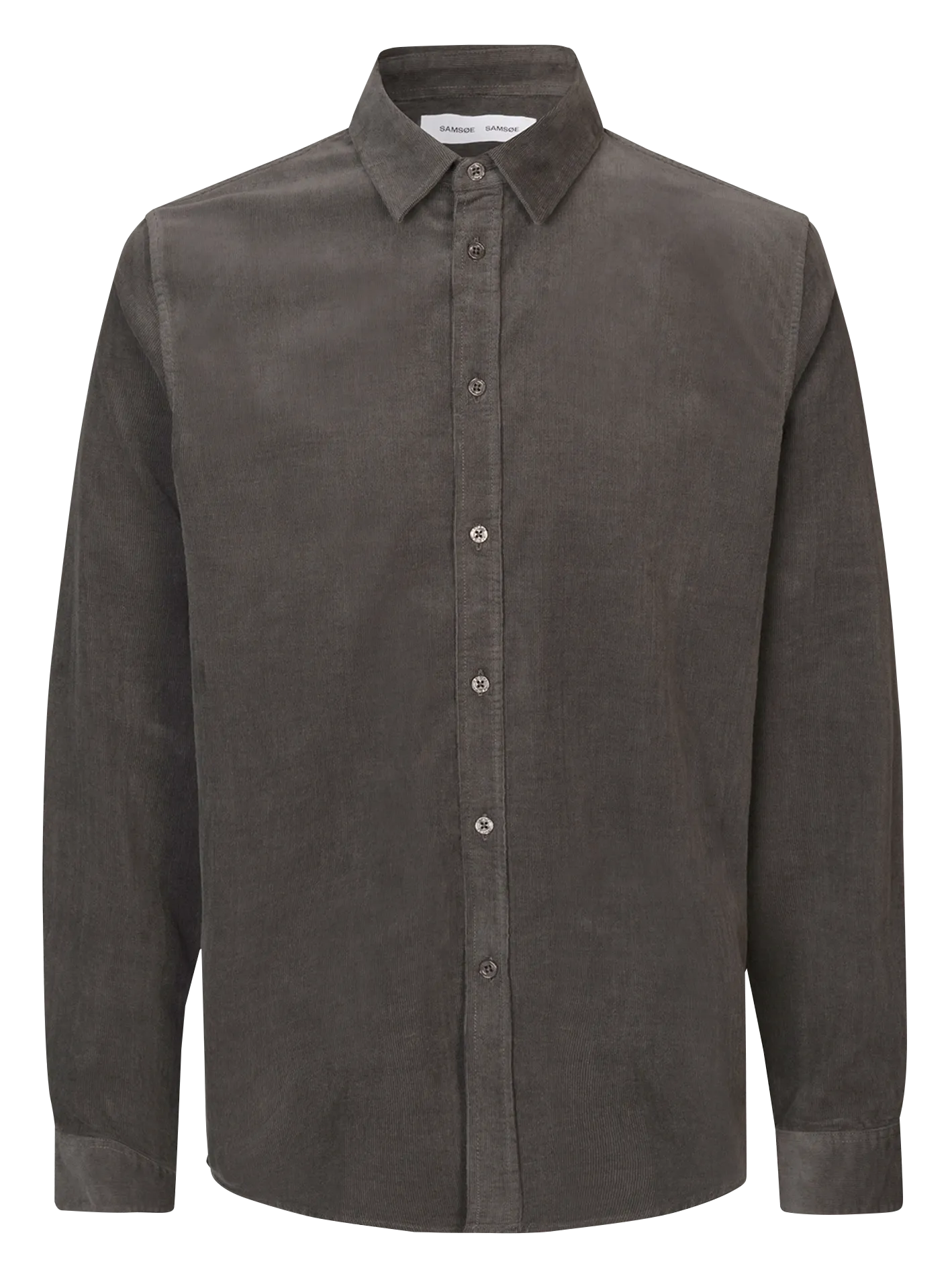 Chemise en velours côtelé de coton organique Gris SALIAM