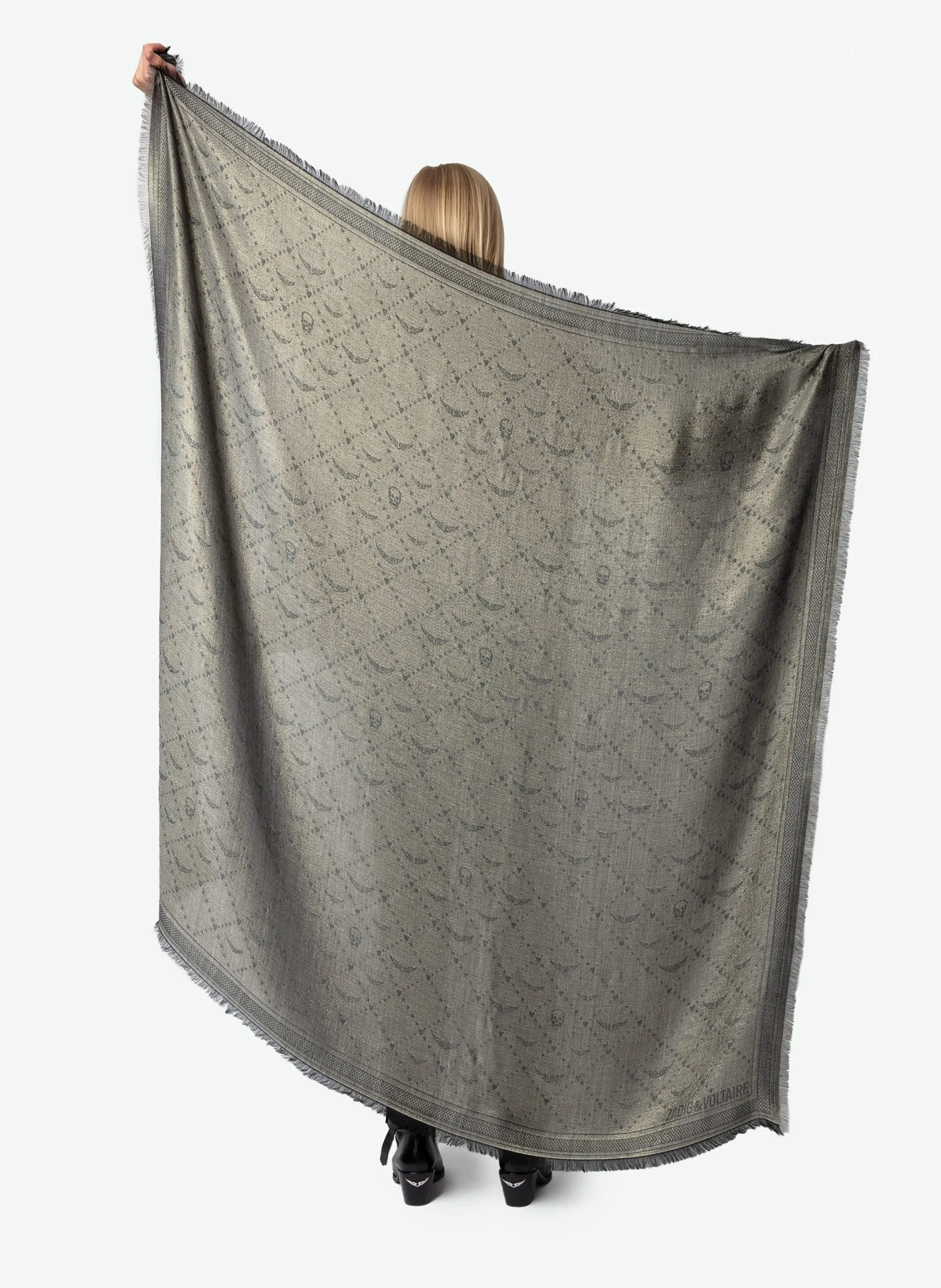 Foulard à motifs Gris GLENN