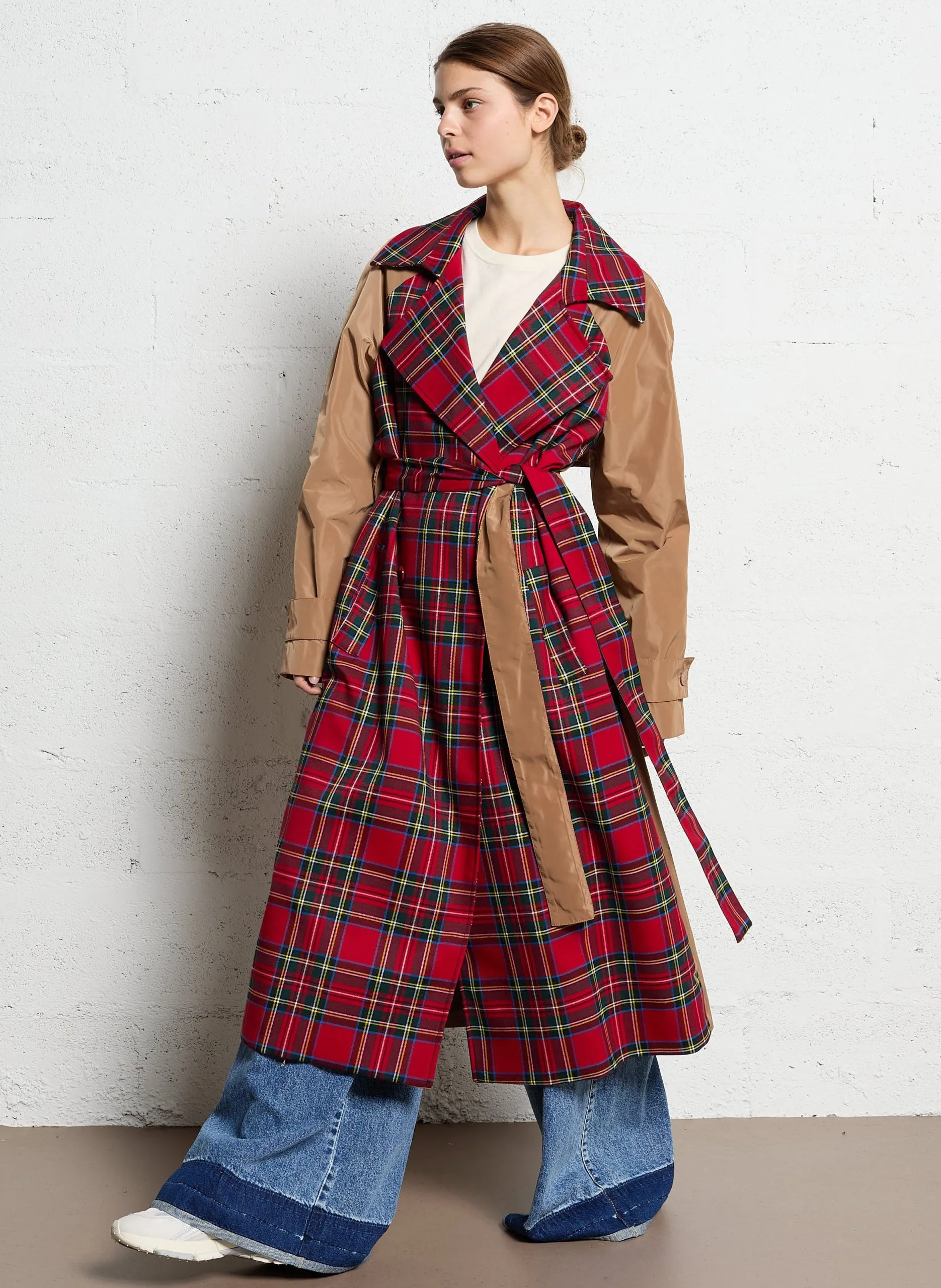 Trench col tailleur Multicolore