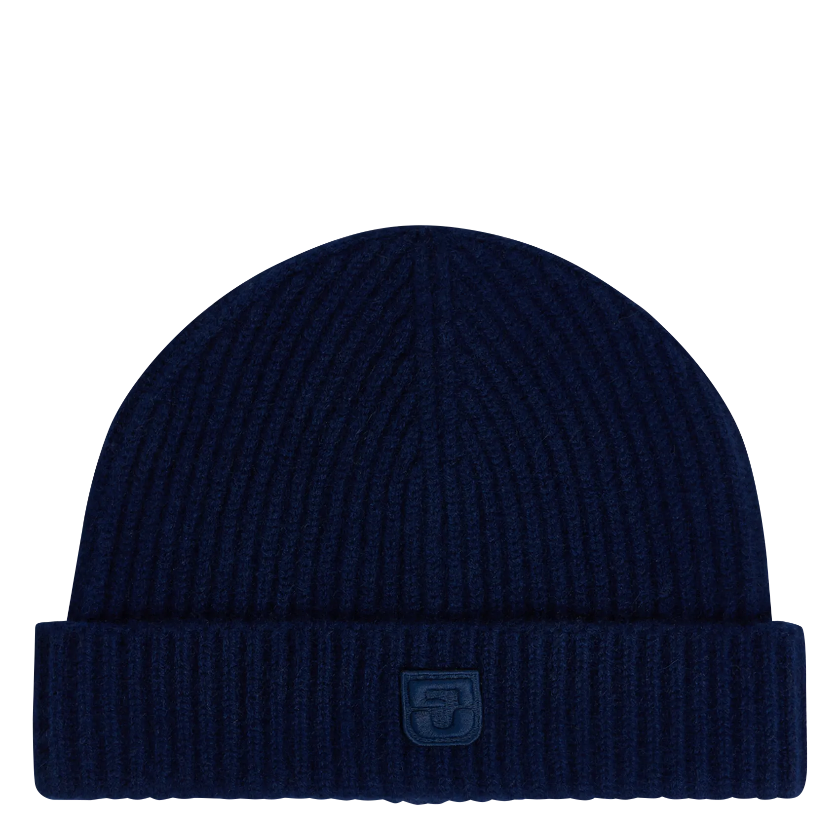 Bonnet à côtes en cachemire Bleu FIONA