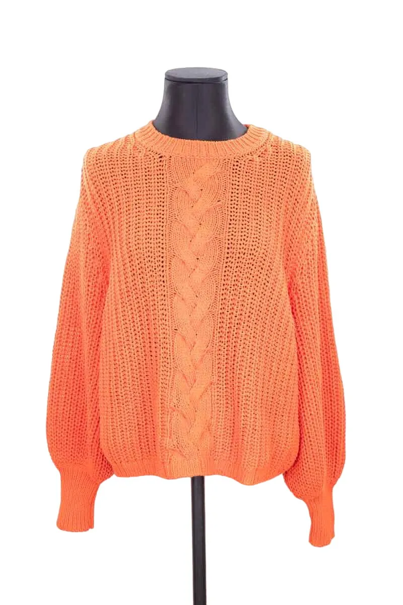 Pull en coton Orange