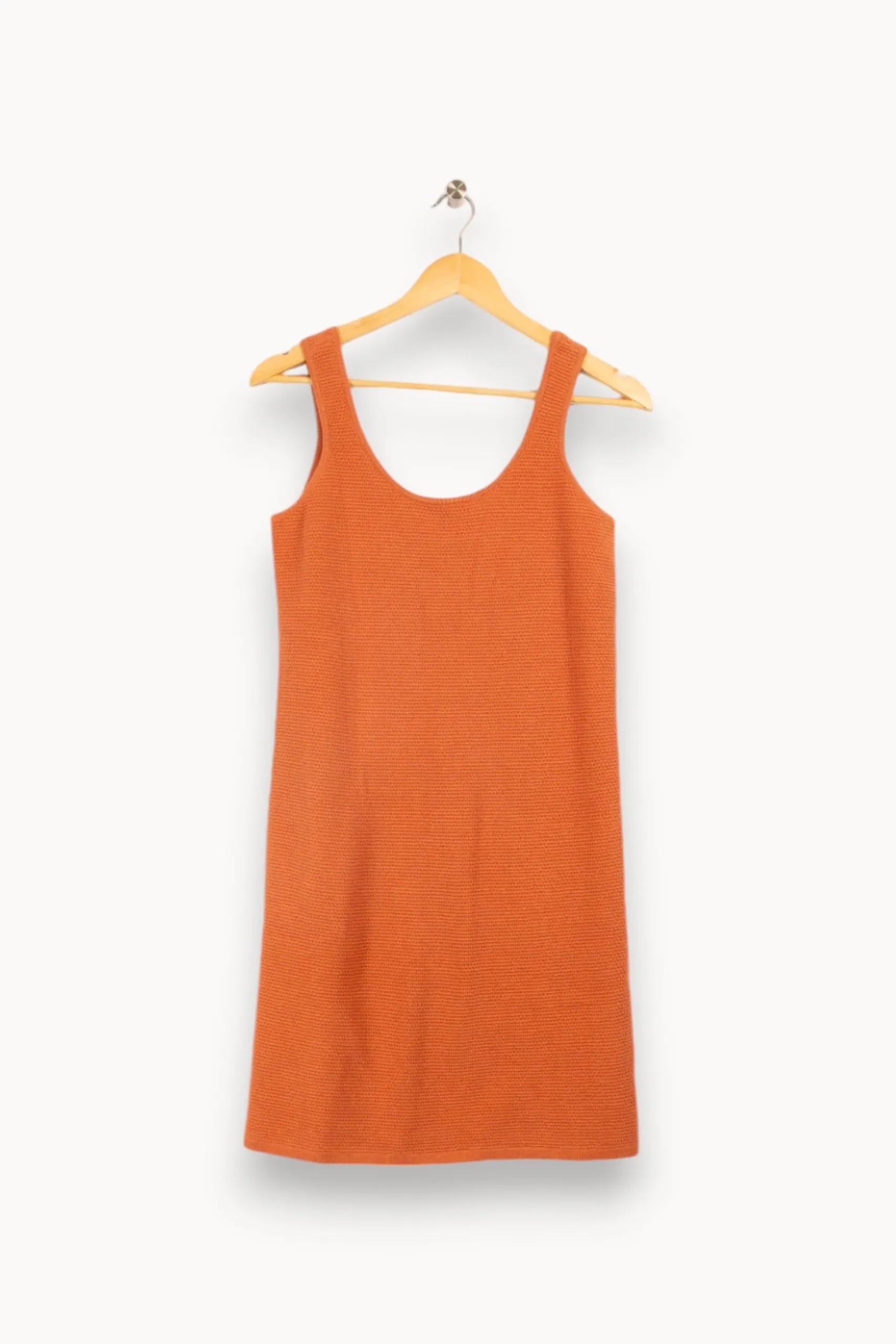 Robe en maille orange Orange