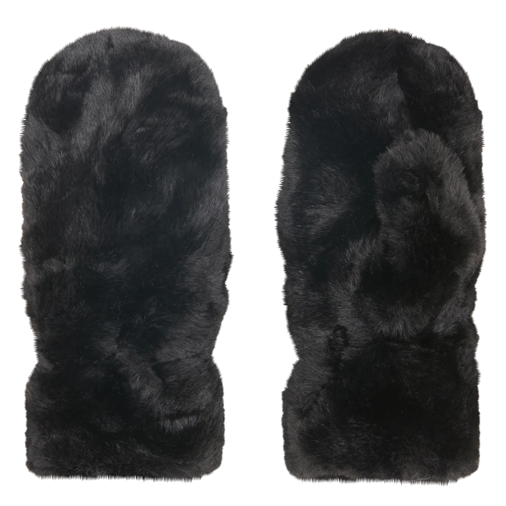 Moufles effet fourrure Noir JEANEL