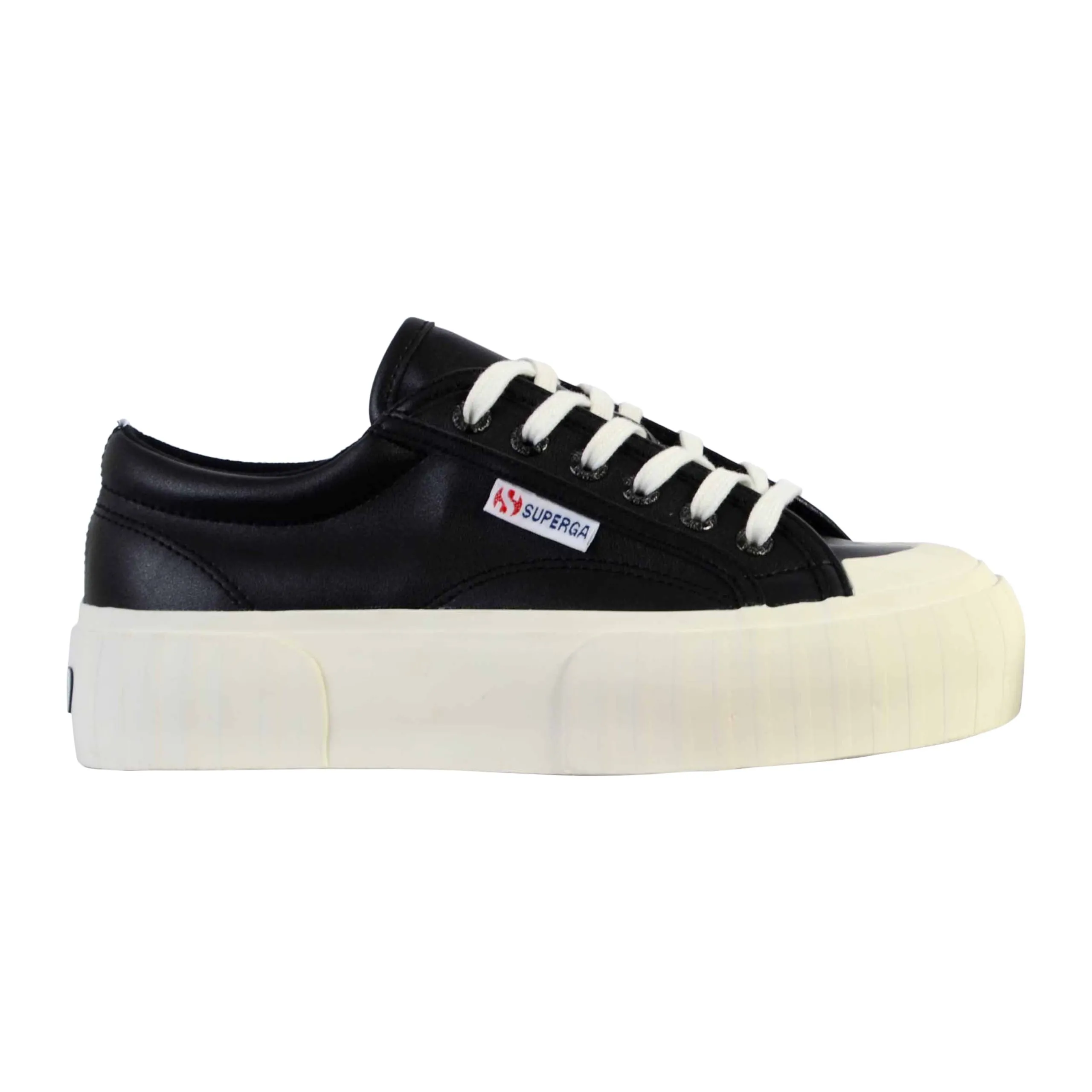 Basket à lacet superga stripe webbing Noir