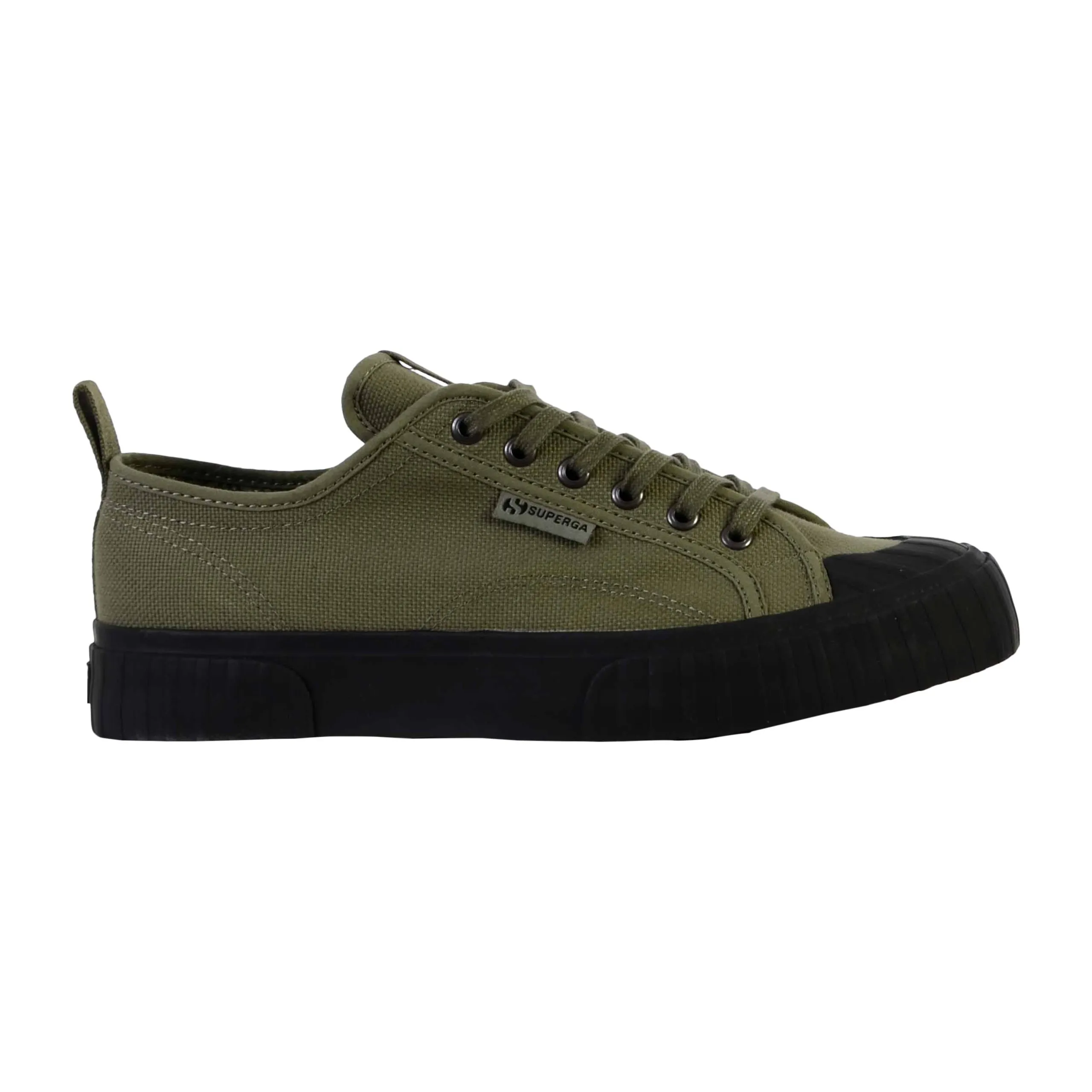 Basket à lacet superga stripe webbing Vert