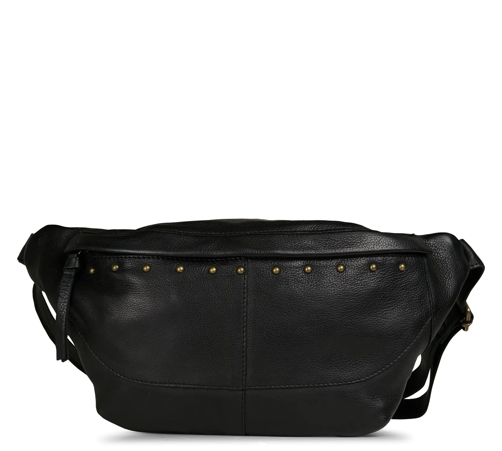 Sac banane en cuir Noir DAINO