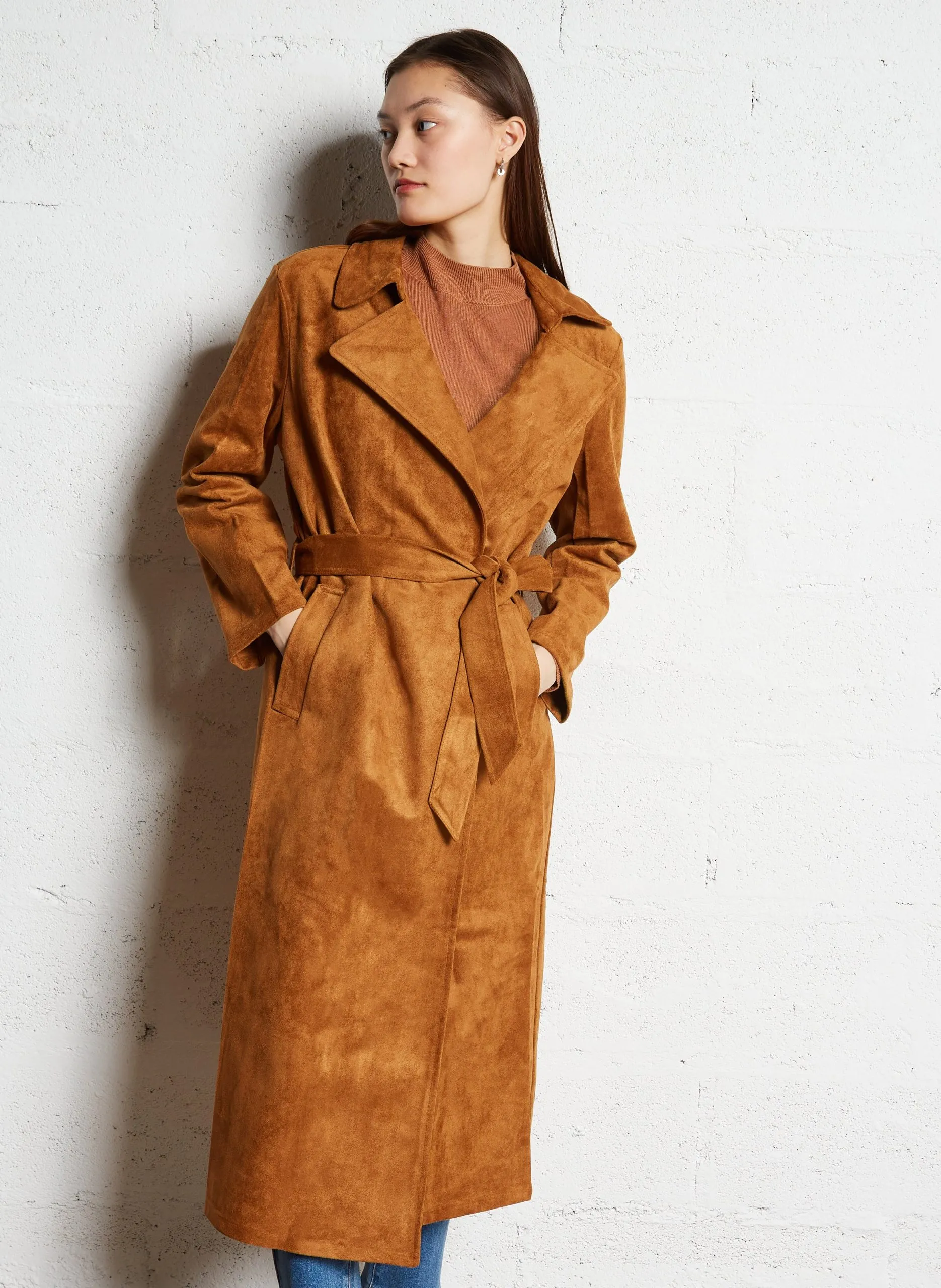 Trench col à revers Marron FARAGOT