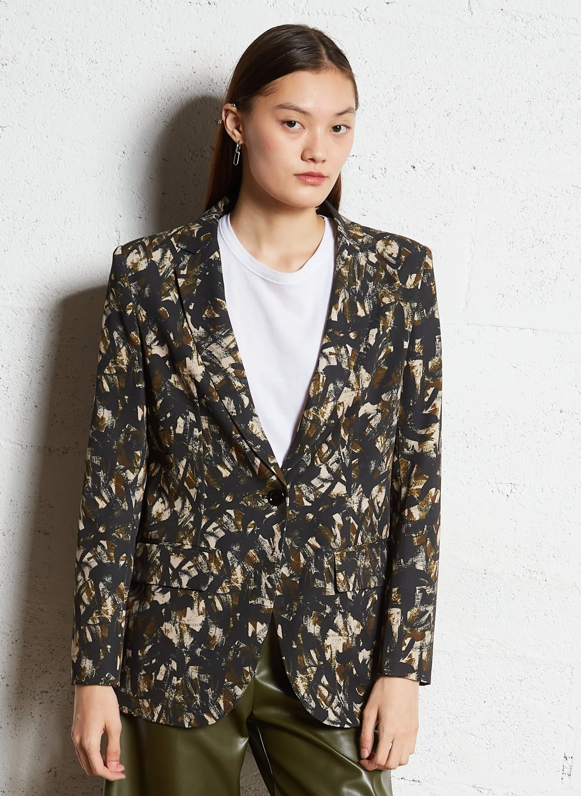 Veste de tailleur imprimé Multicolore