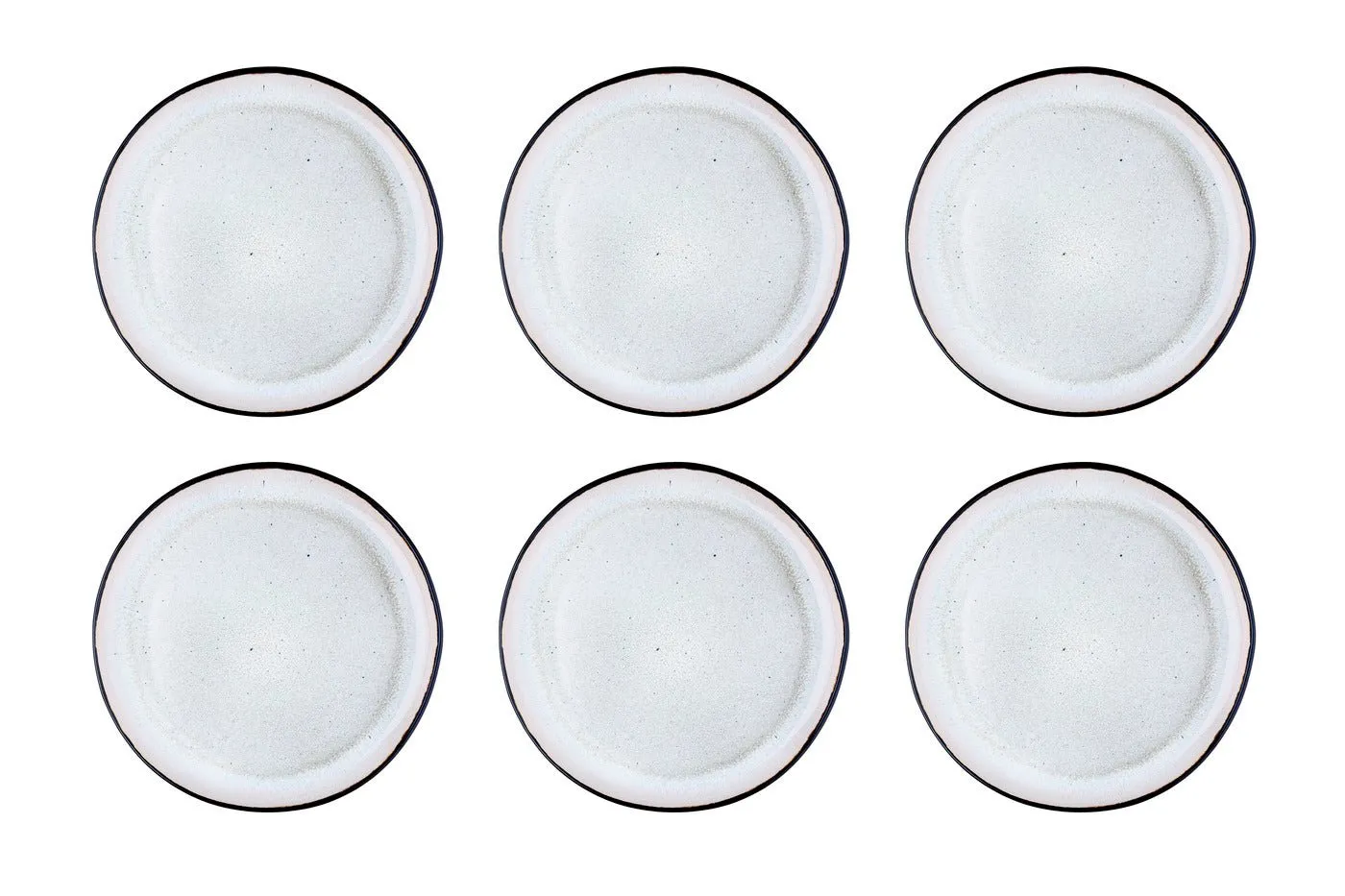 Assiette iris ø26cm - 6 pièces - blanc ivoire Blanc