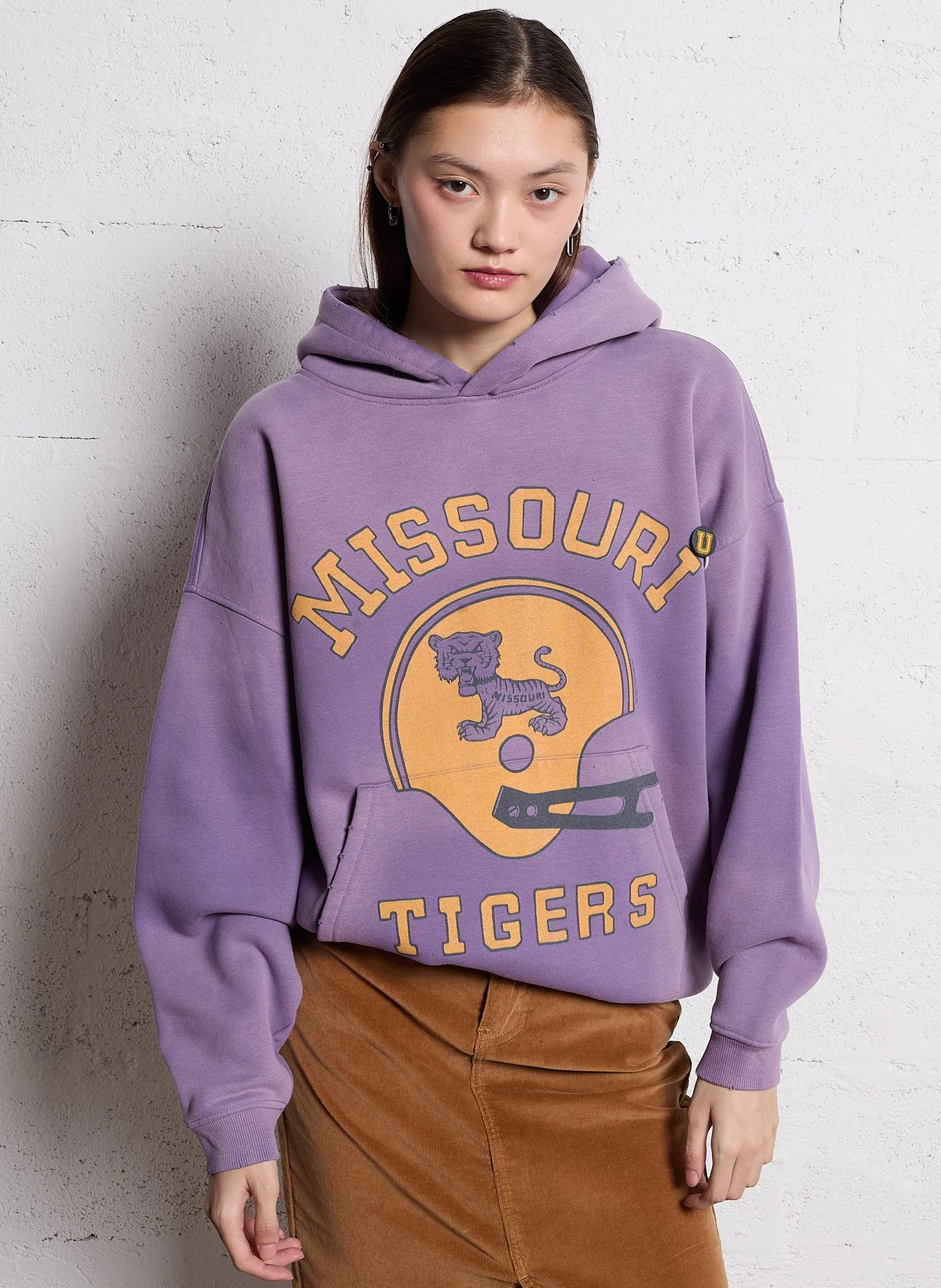 Sweat à capuche en coton mélangé Violet SKYLER MISSOURI