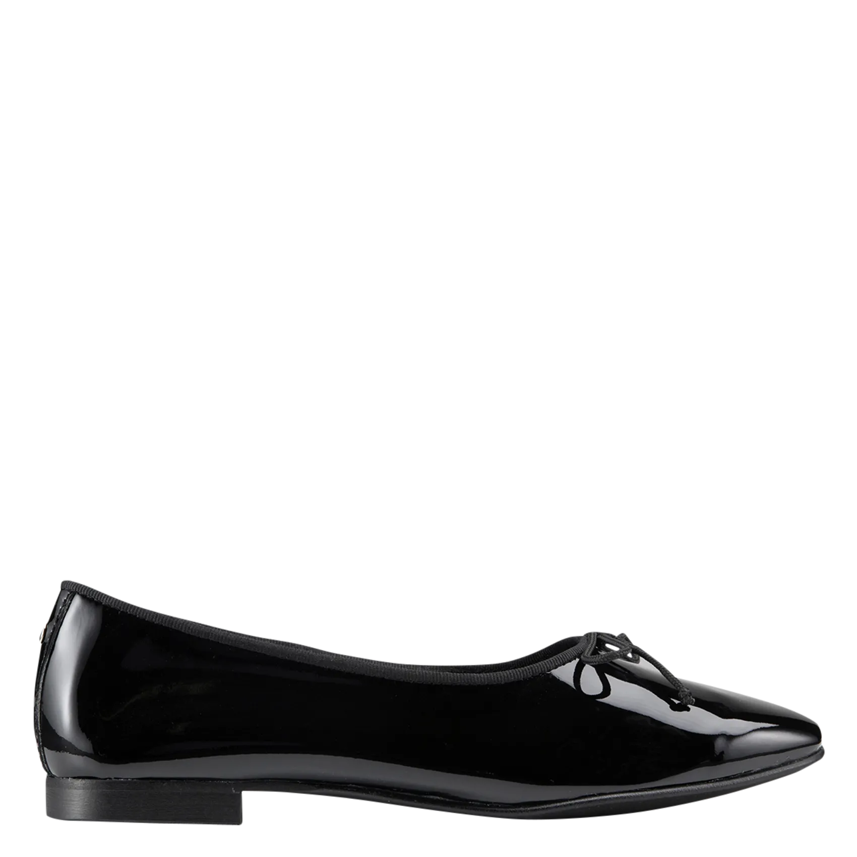 Ballerines en cuir vernis Noir GAELE