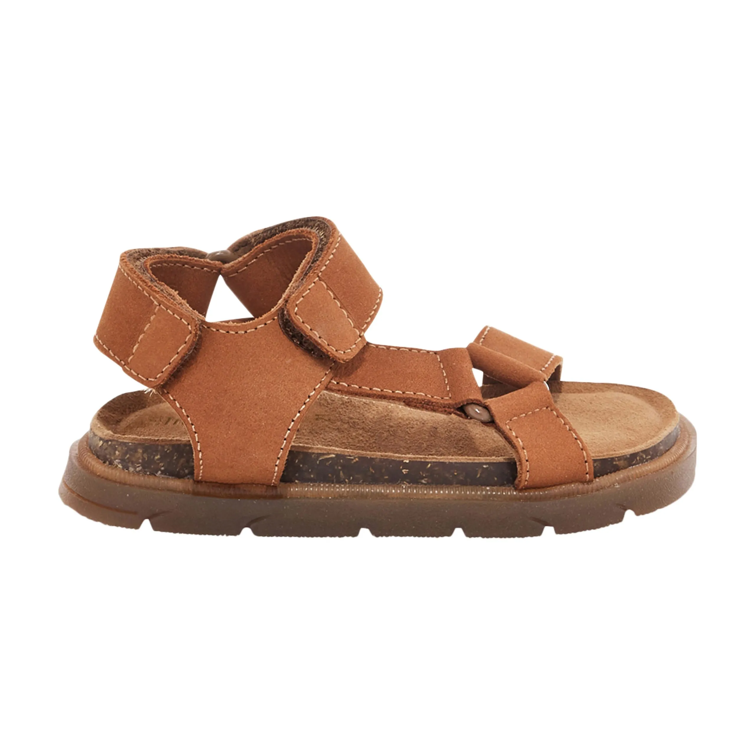 Sandales cuir enfant par m.belarbi capucin Marron