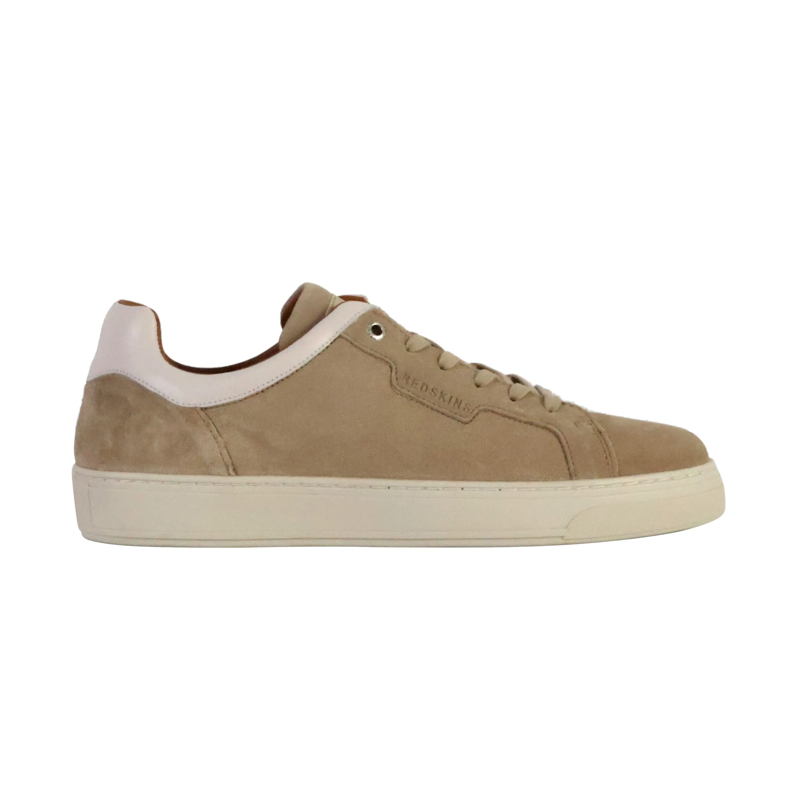 Basket basse cuir helium Beige