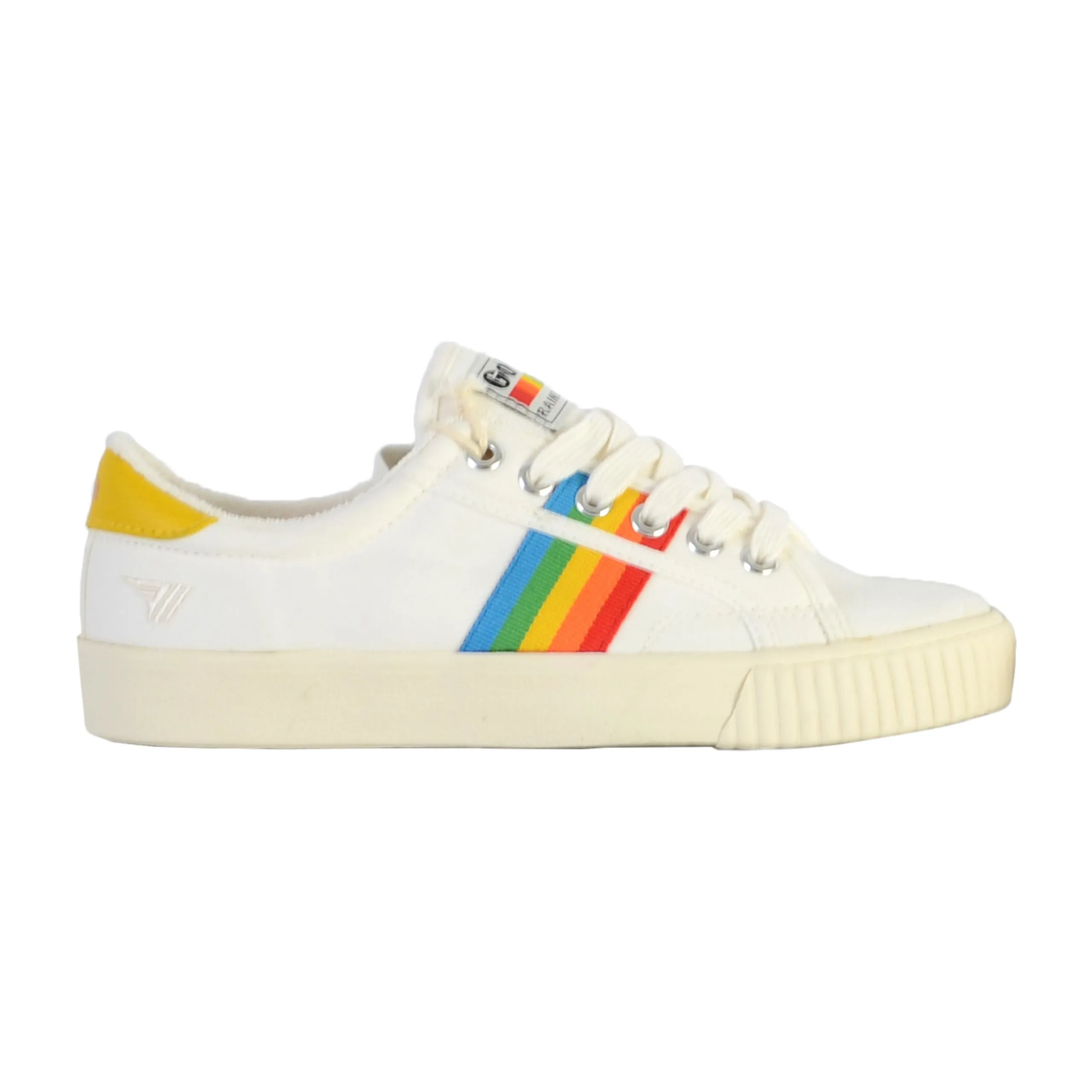 Basket cuir mark cox rainbow Blanc
