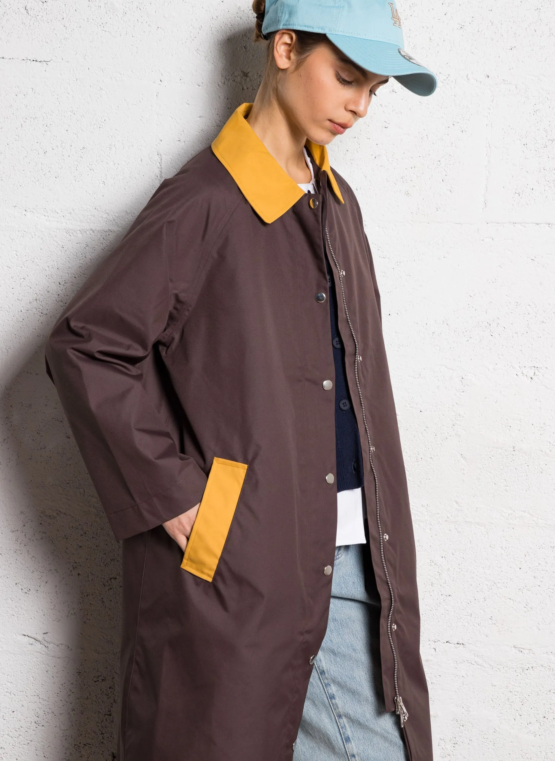 Trench-coat long Noir