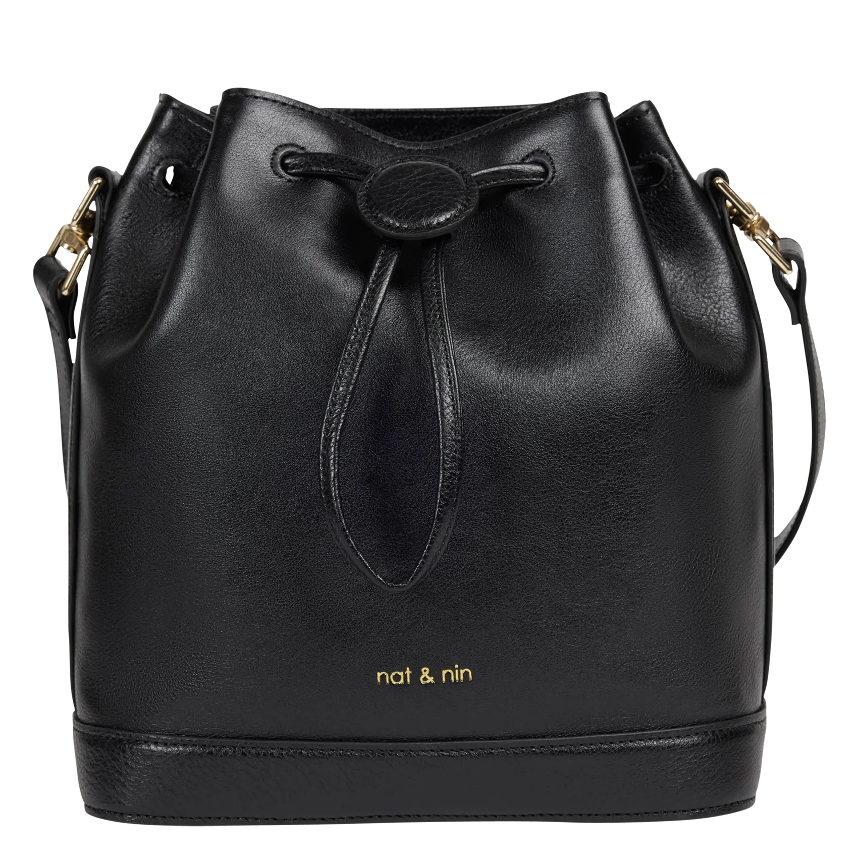 Sac seau en cuir Noir NORAH