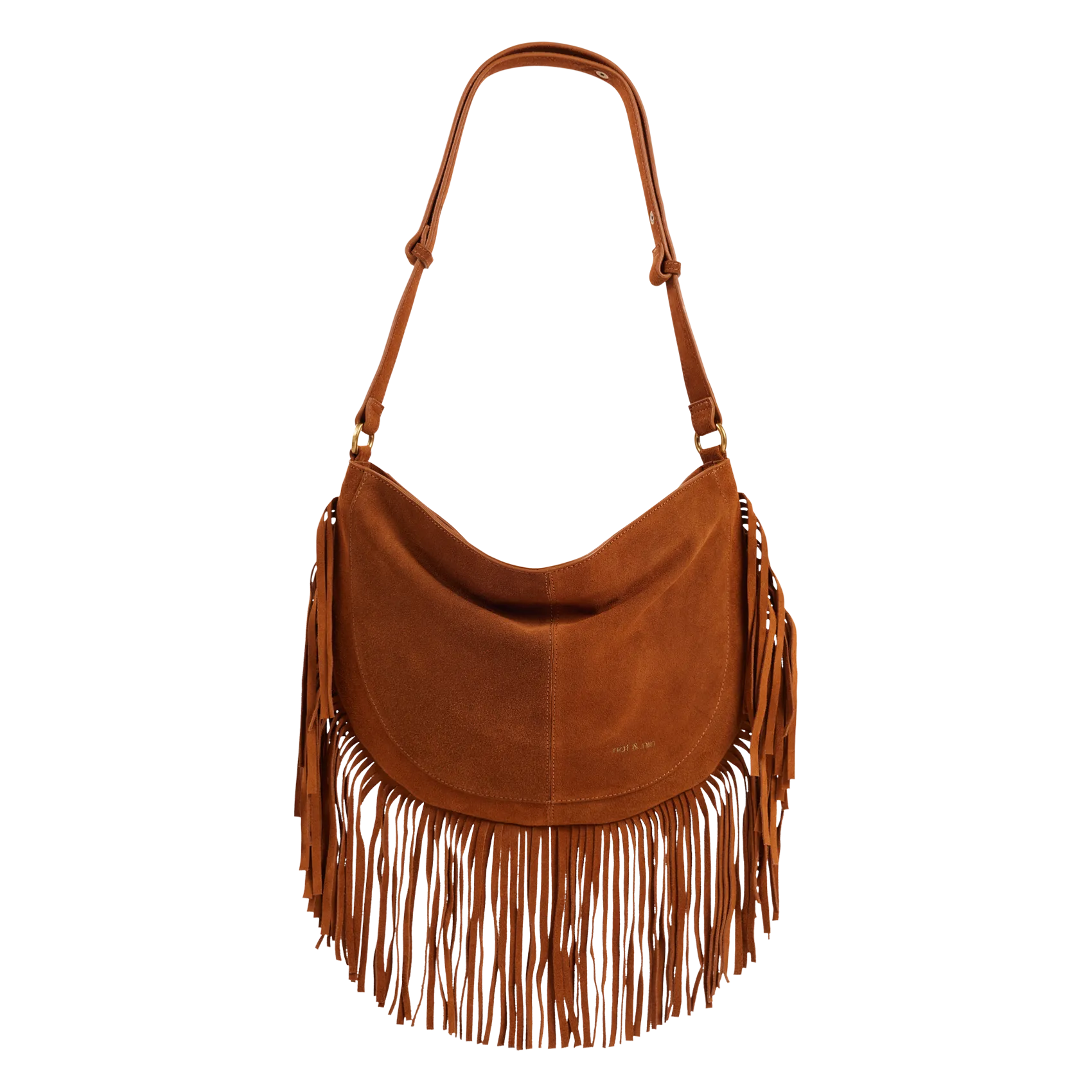 Sac hobo en cuir Marron RODEO