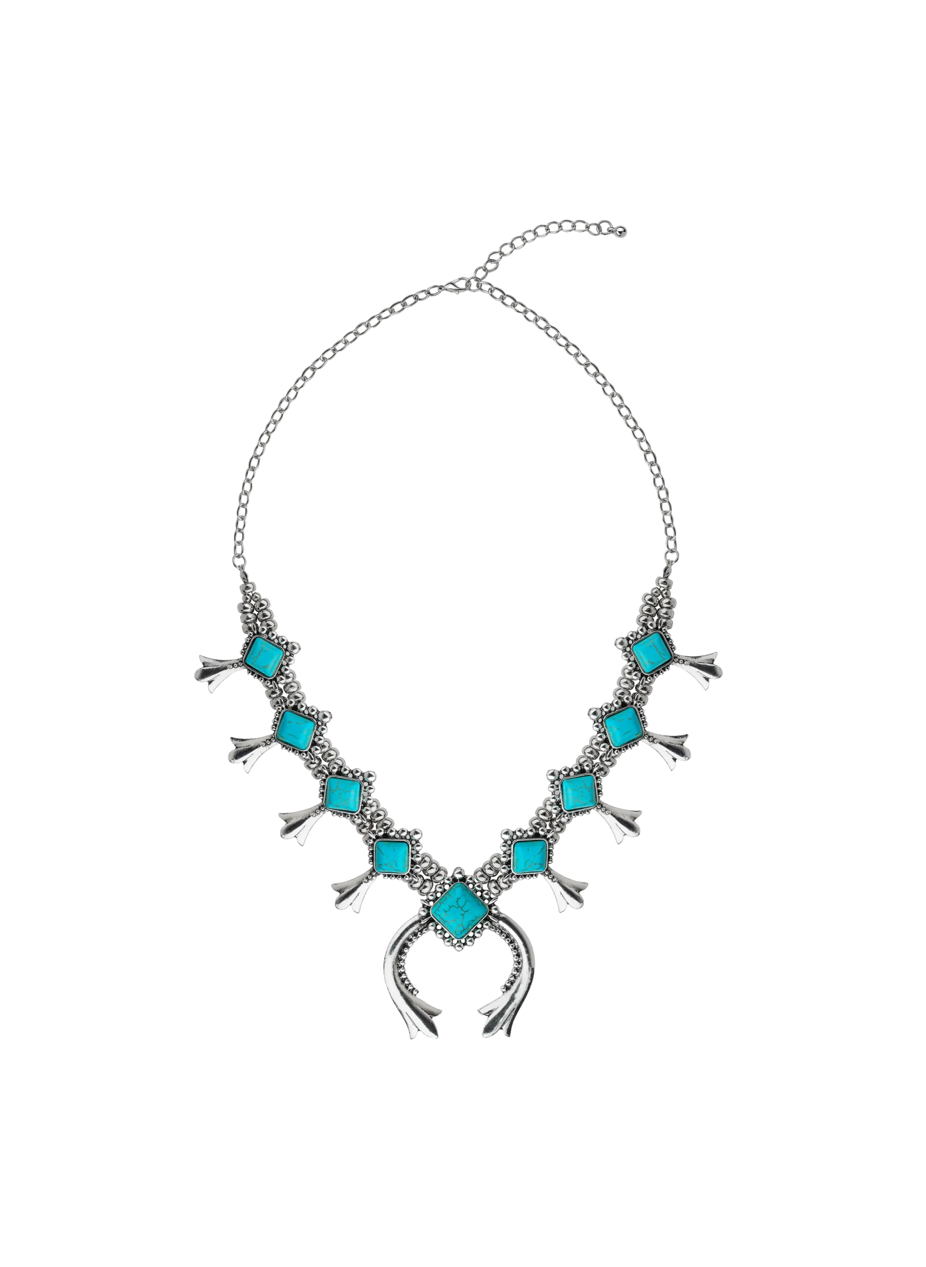 Collier avec pendentif en laiton argenté Argent BUGSY