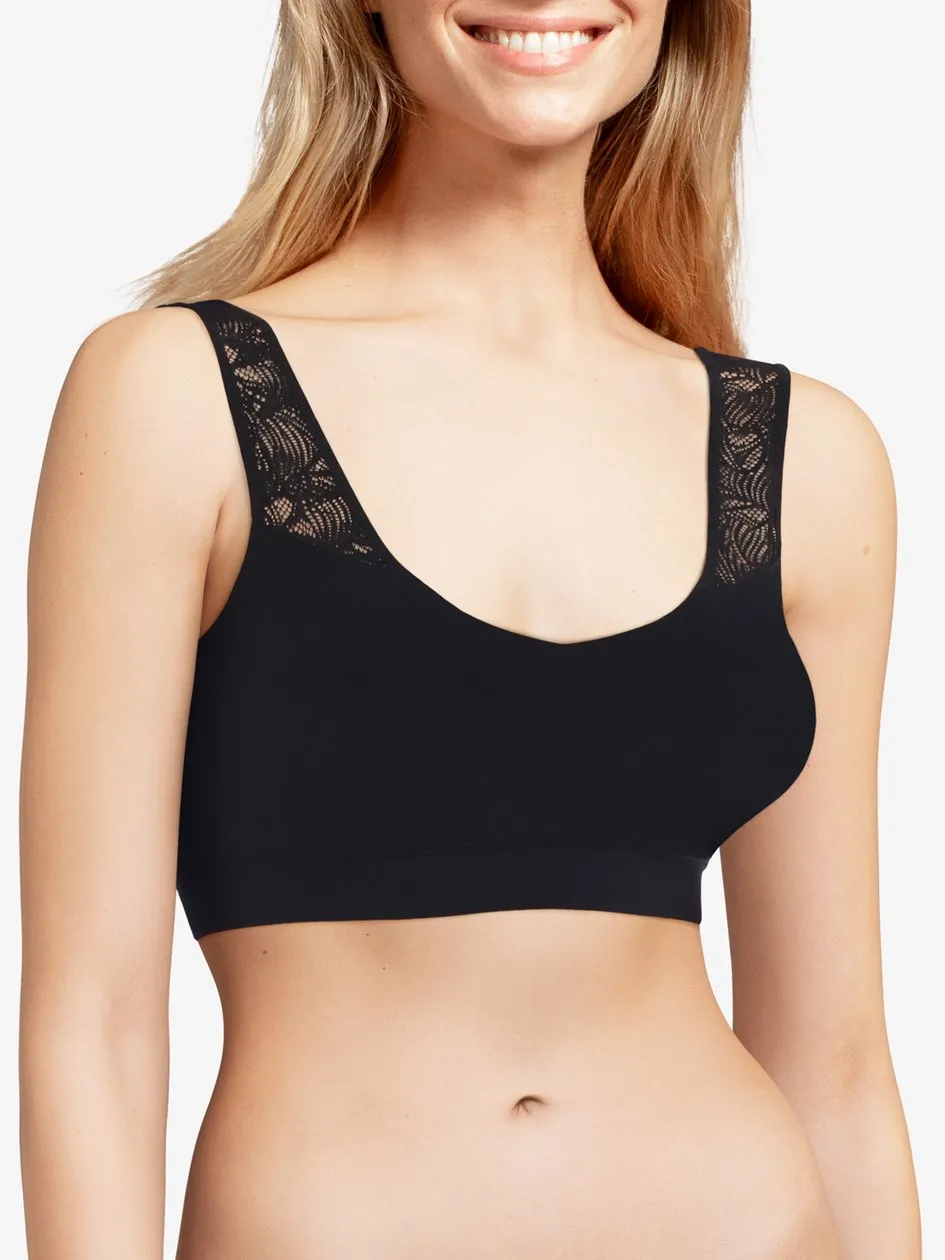 Brassière coques dentelle Noir SOFTSTRETCH