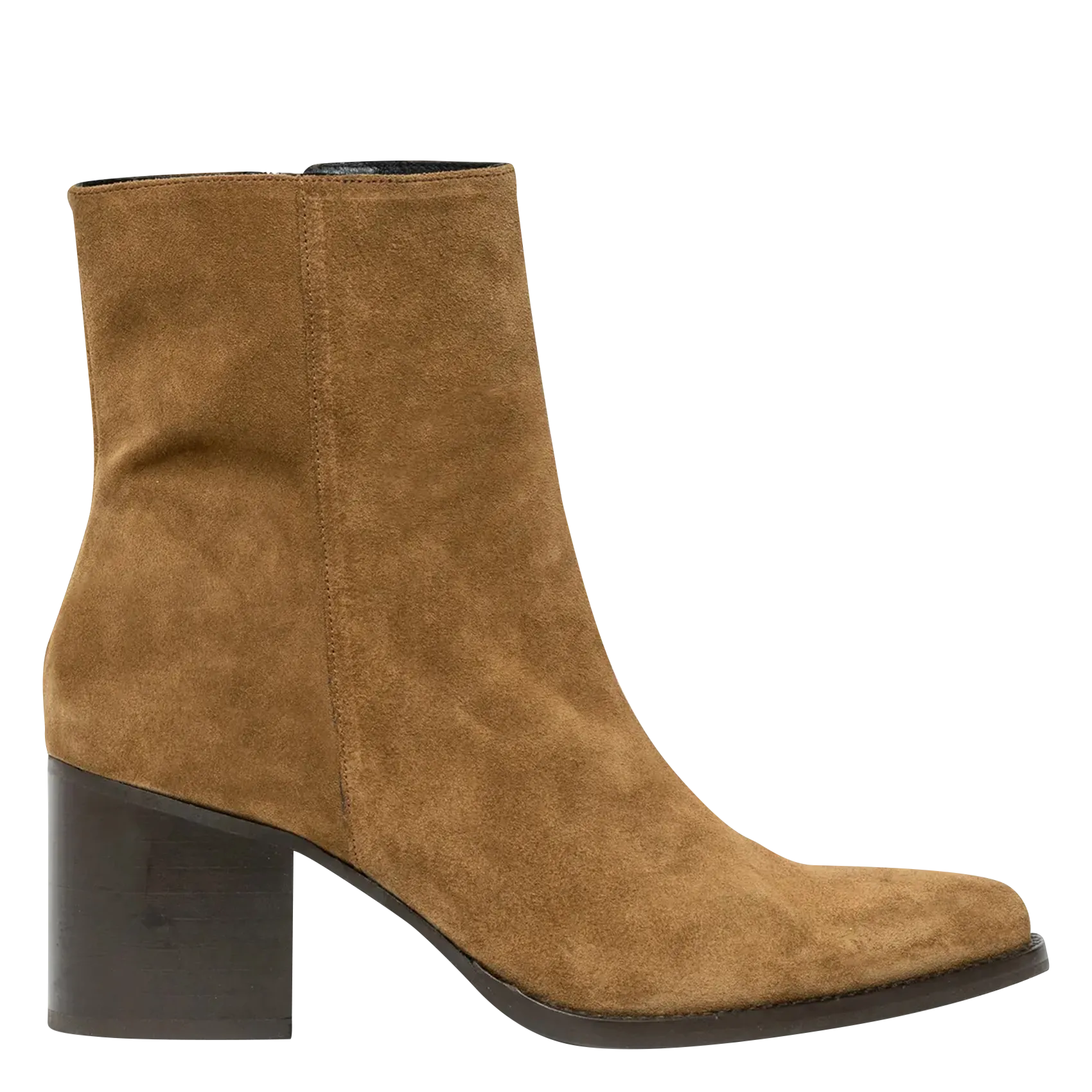Bottines en cuir velours Vert ELLA