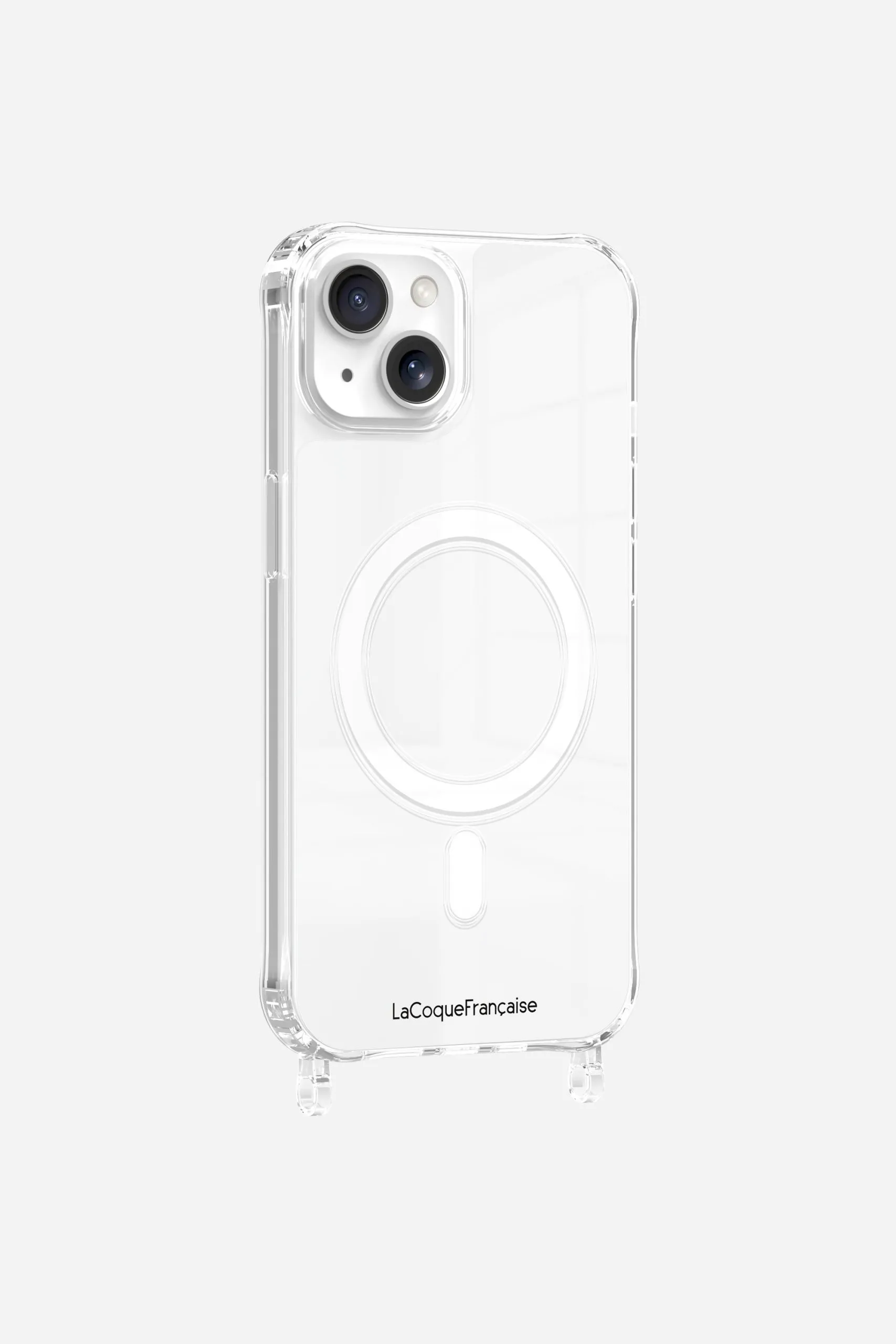 Coque de téléphone magsafe avec anneaux pour iphone 13 Argent