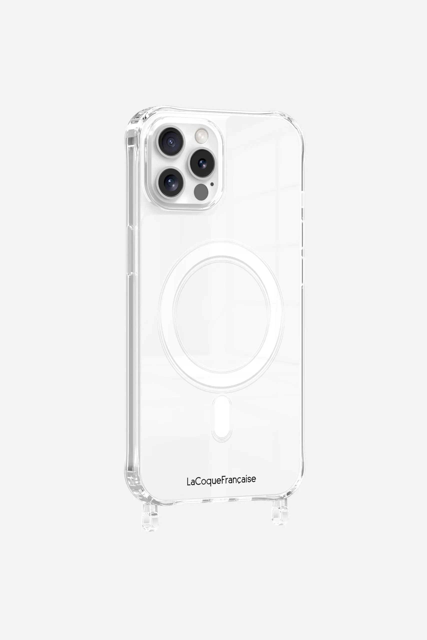 Coque de téléphone magsafe avec anneaux pour iphone 12 / 12 pro Argent