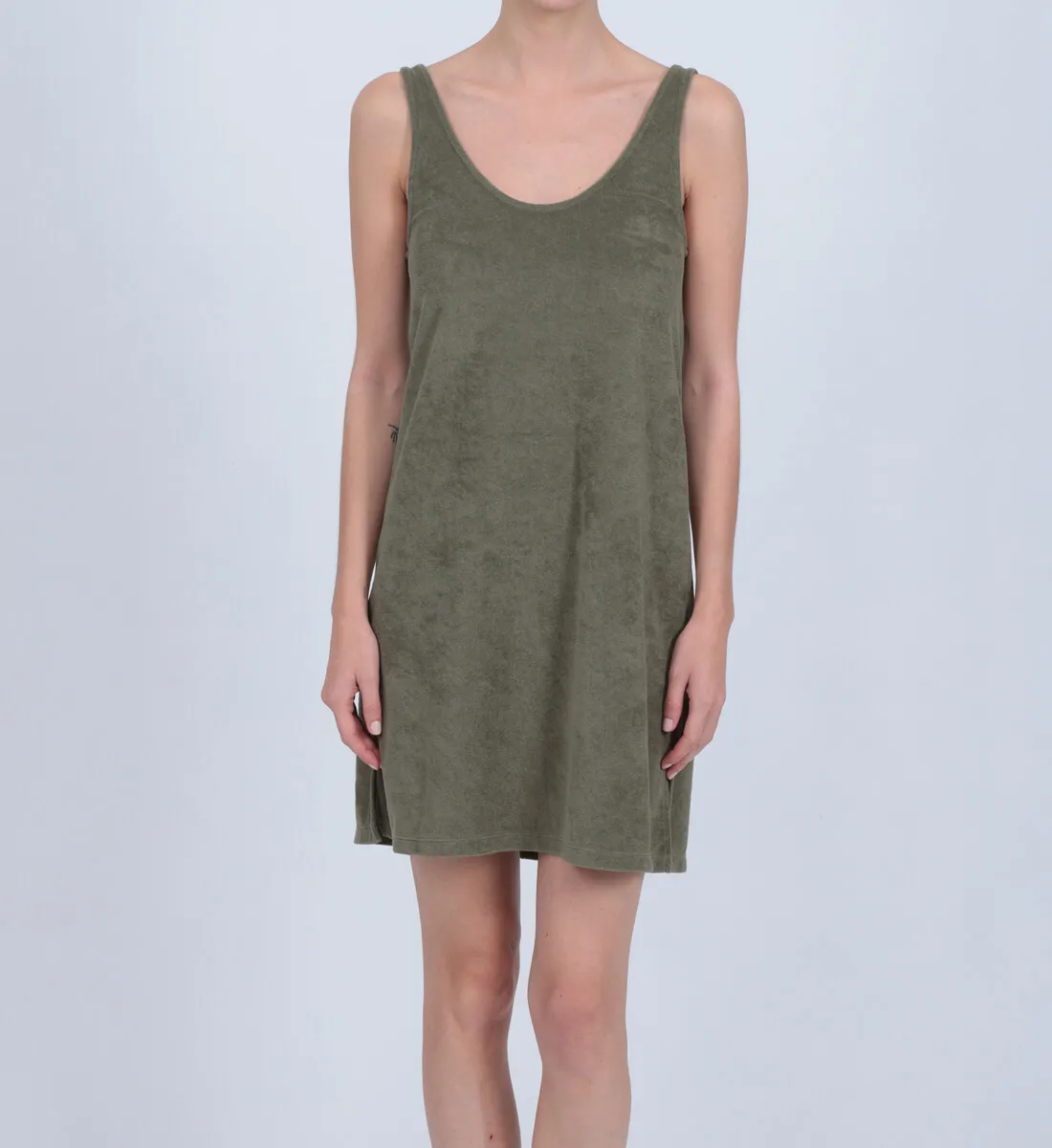 Robe en éponge Kaki