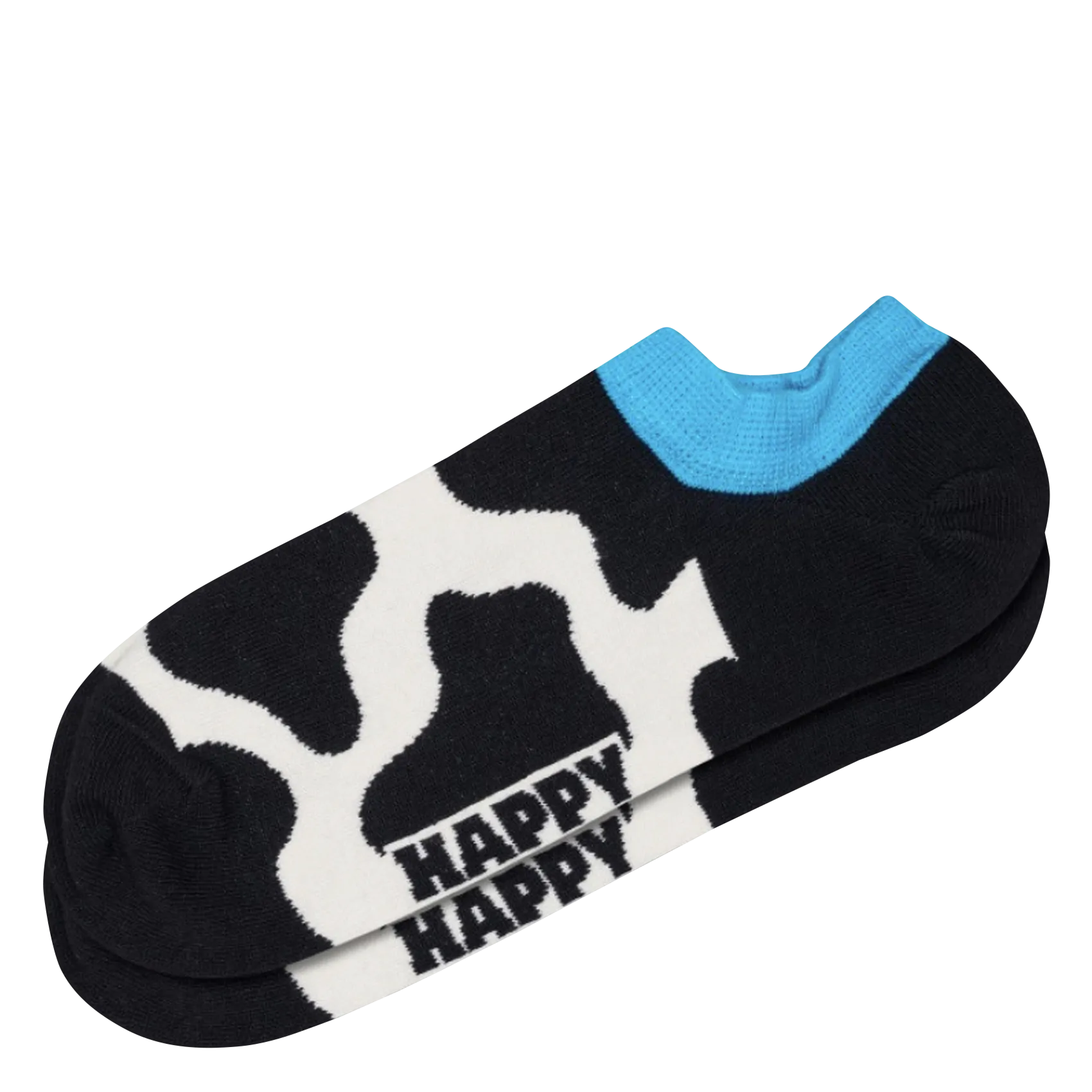 Chaussettes en coton mélangé Noir COW NO SHOW