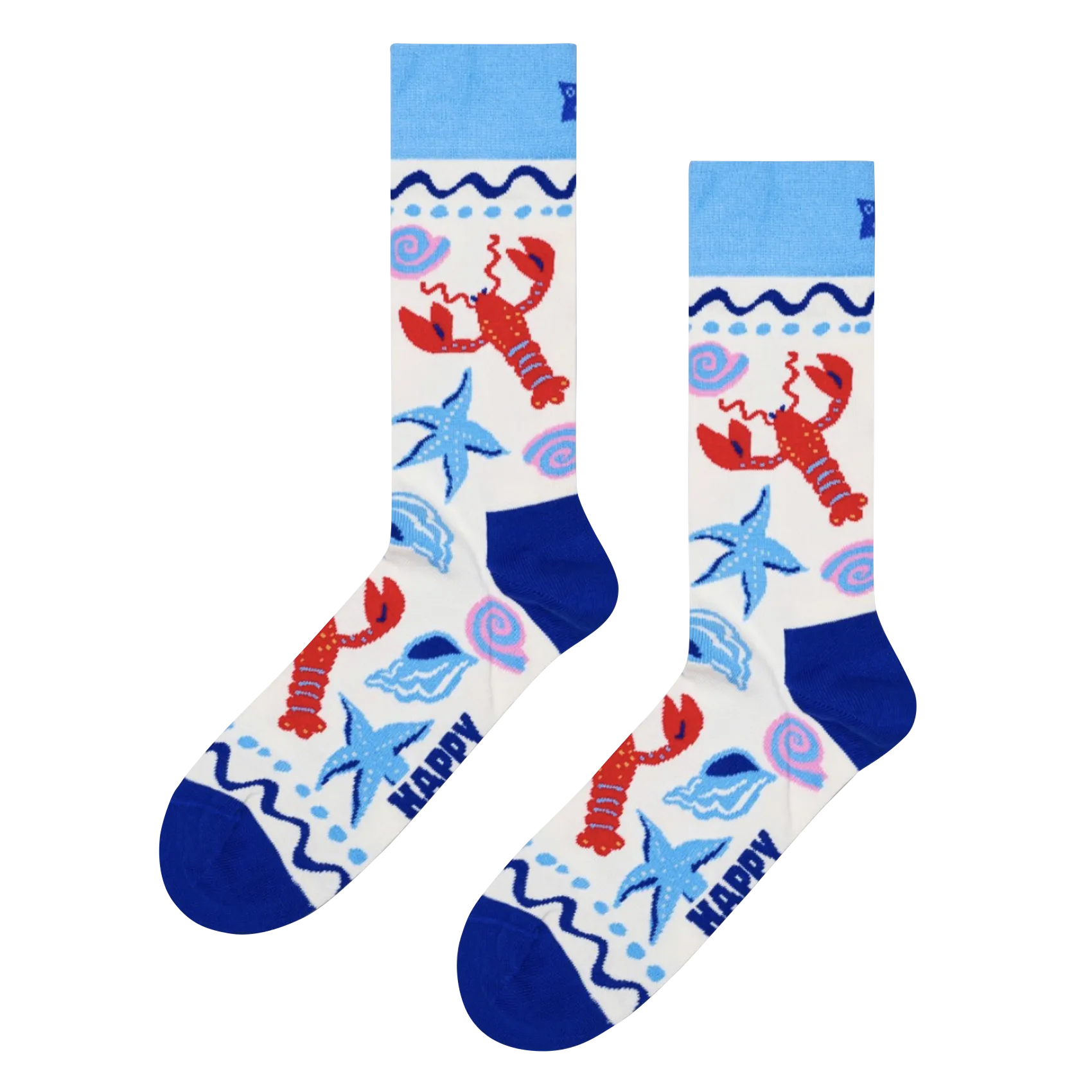 Chaussettes en coton mélangé Blanc SEAFOOD