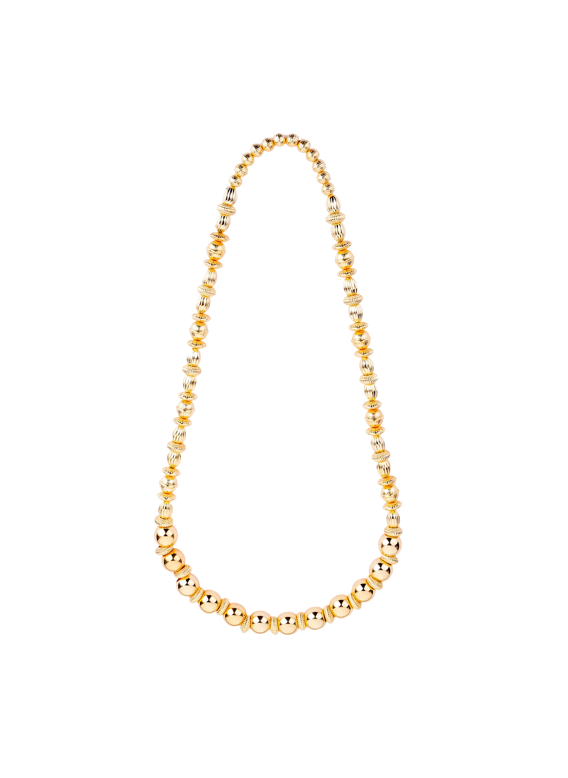 Collier sautoir en perles Doré OTTO