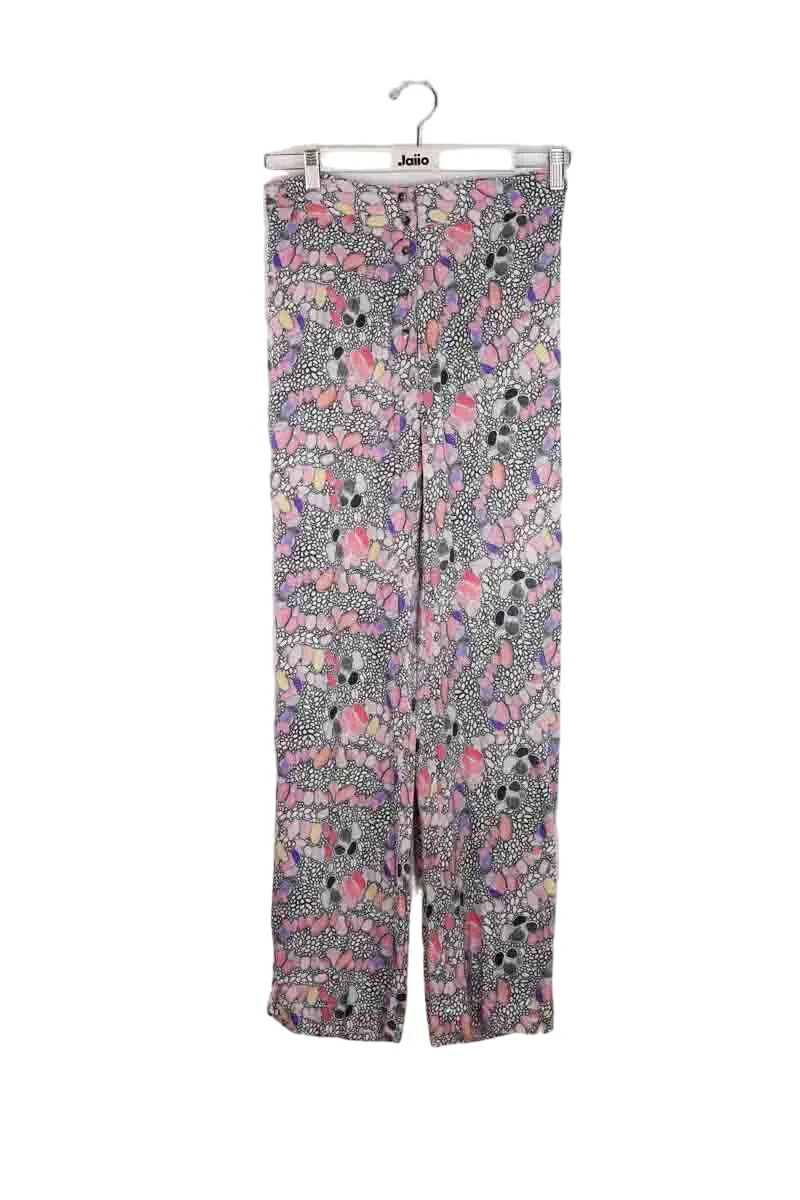 Pantalon large rose Rose