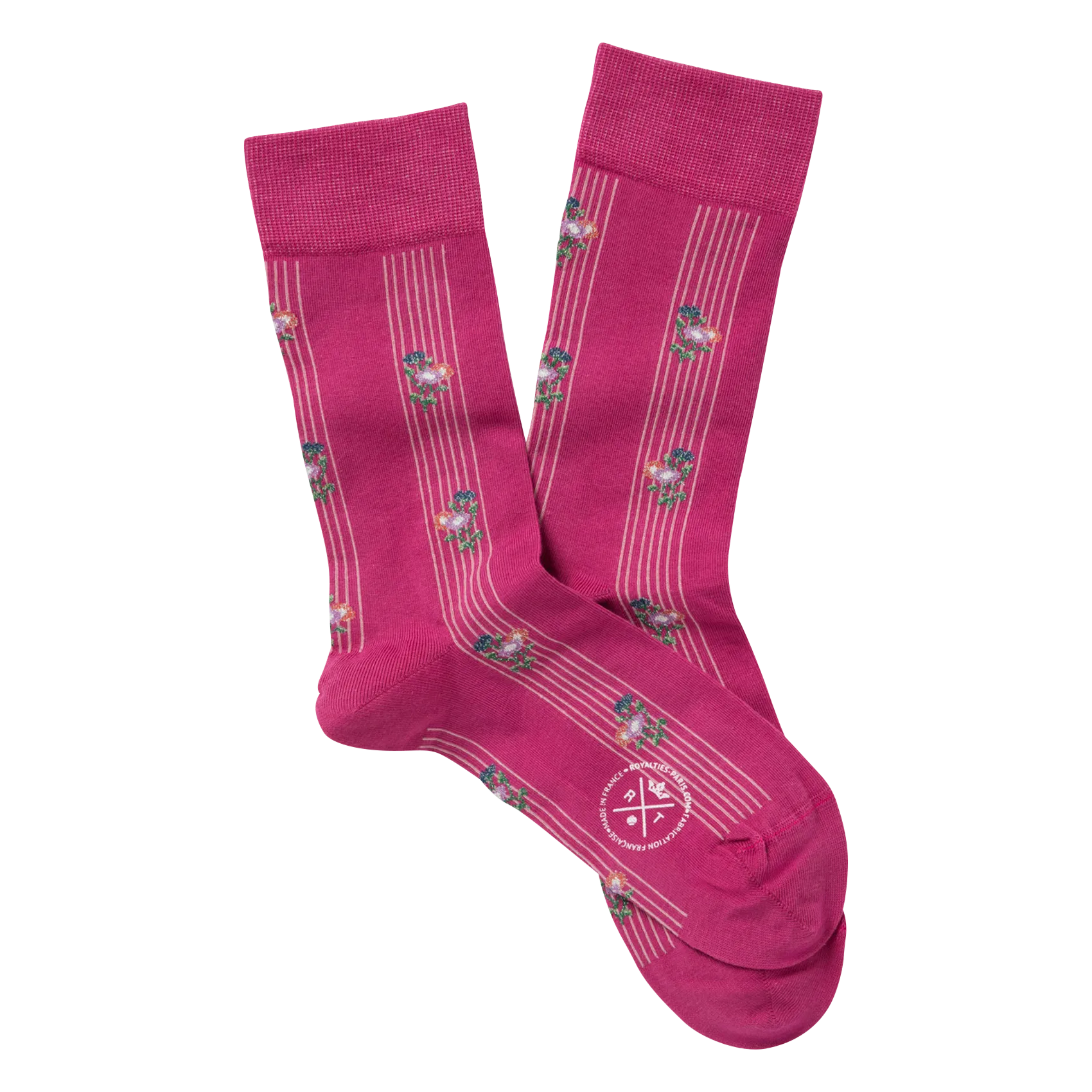 Chaussettes en coton mélangé Rose LULU