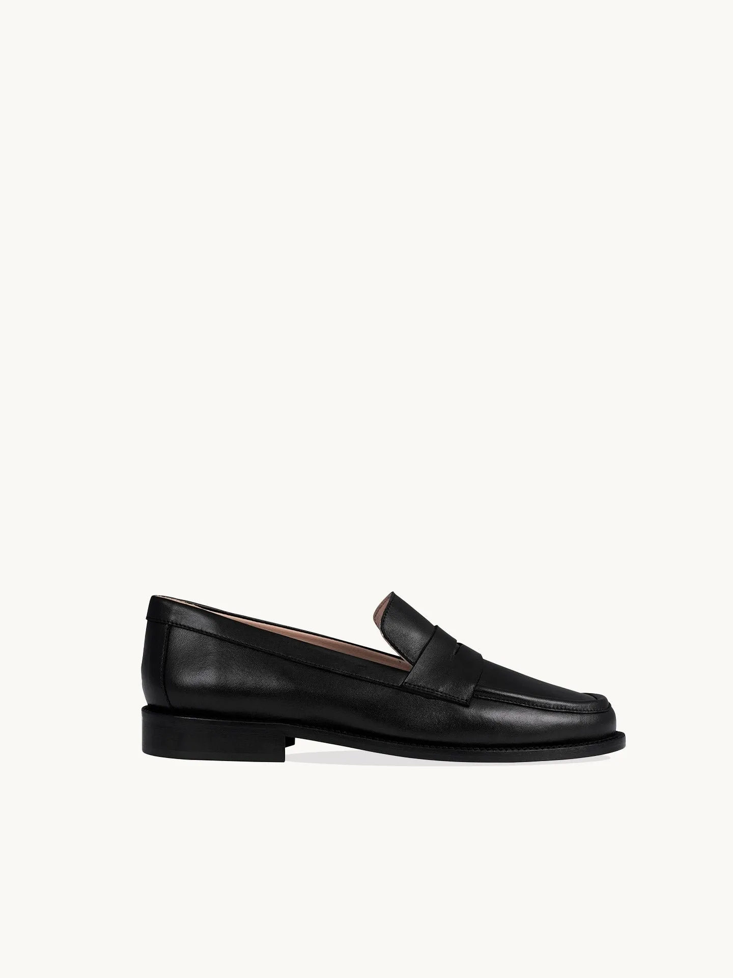 Mocassins en cuir nappa Noir LISSA BLACK