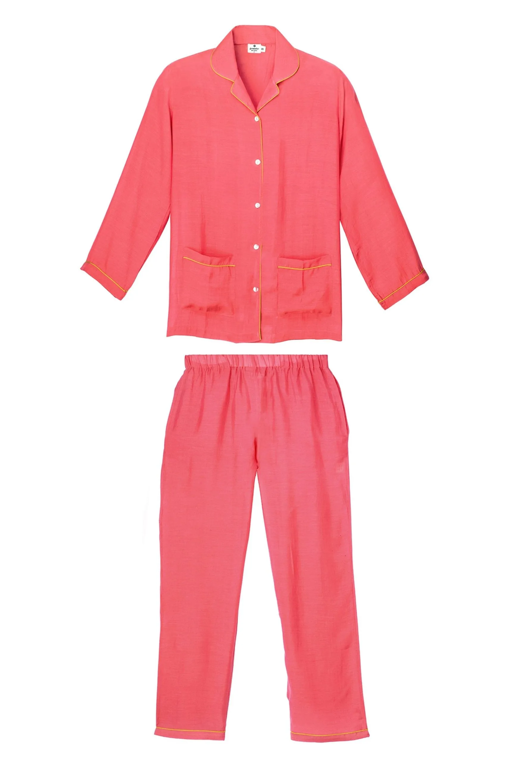 Pyjama coton et soie Rose PYJAMA CAMILLE