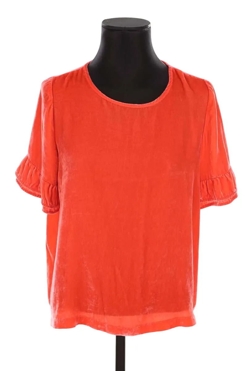 Blouse en velours Orange