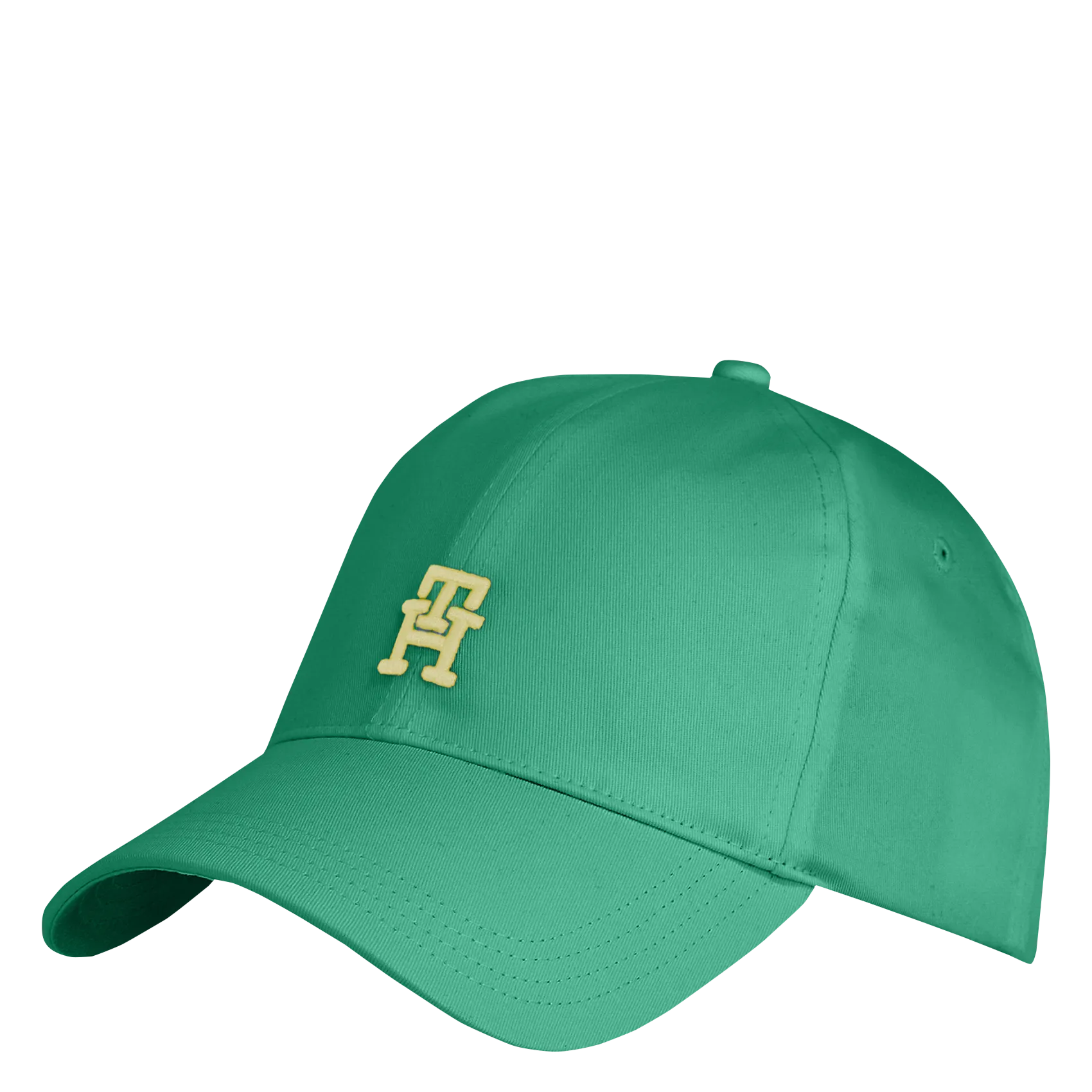 Casquette à monogramme en coton bio Vert