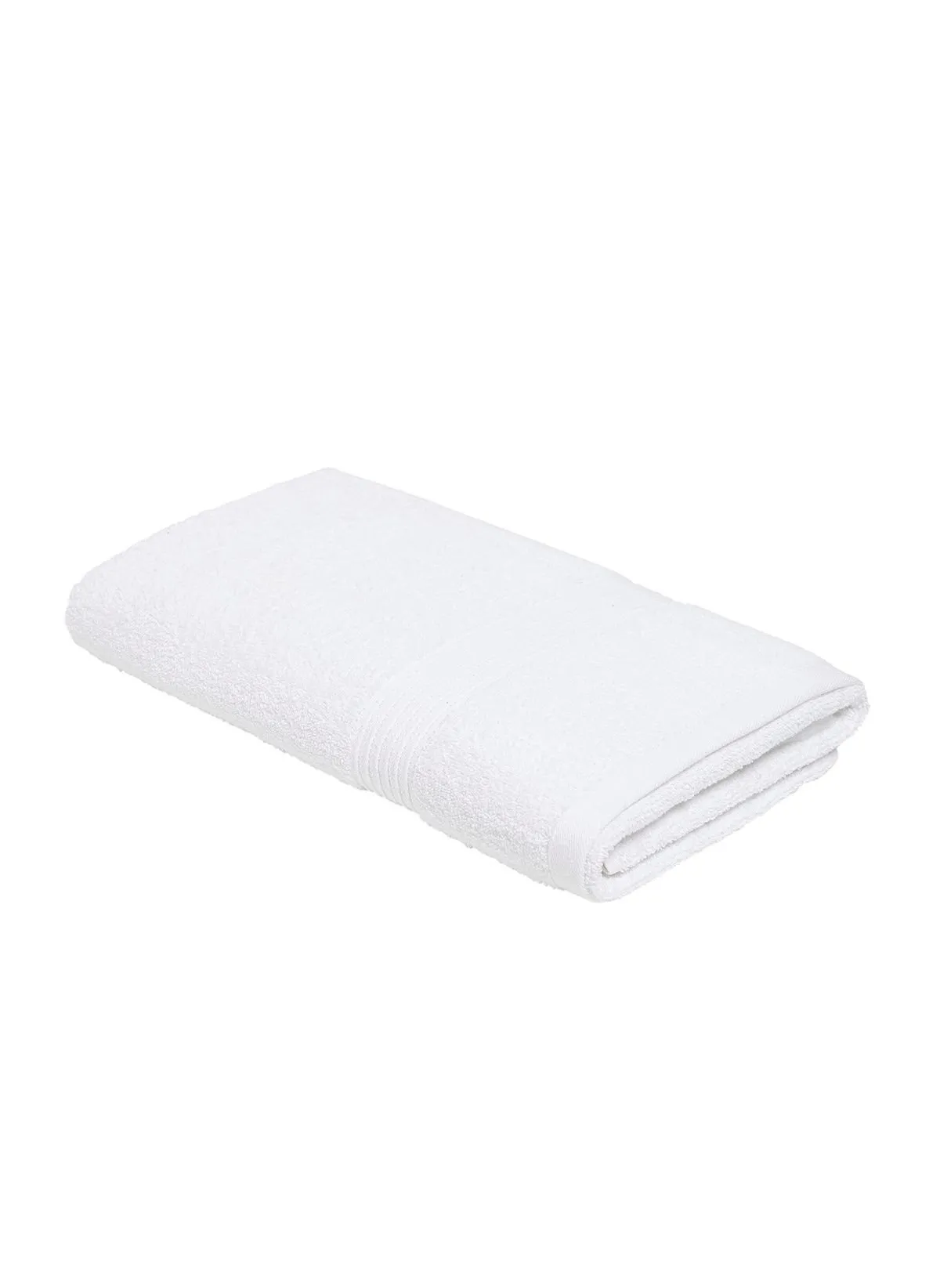 Drap de bain uni en coton Blanc ESSENTIAL